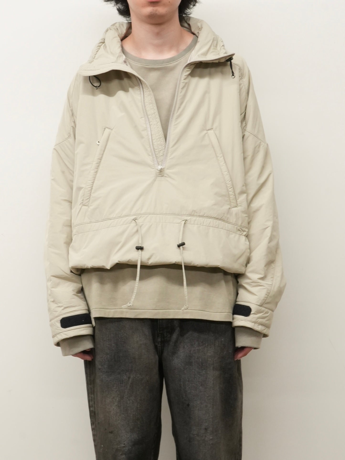 PADDING PULLOVER JACKET(BEIGE)