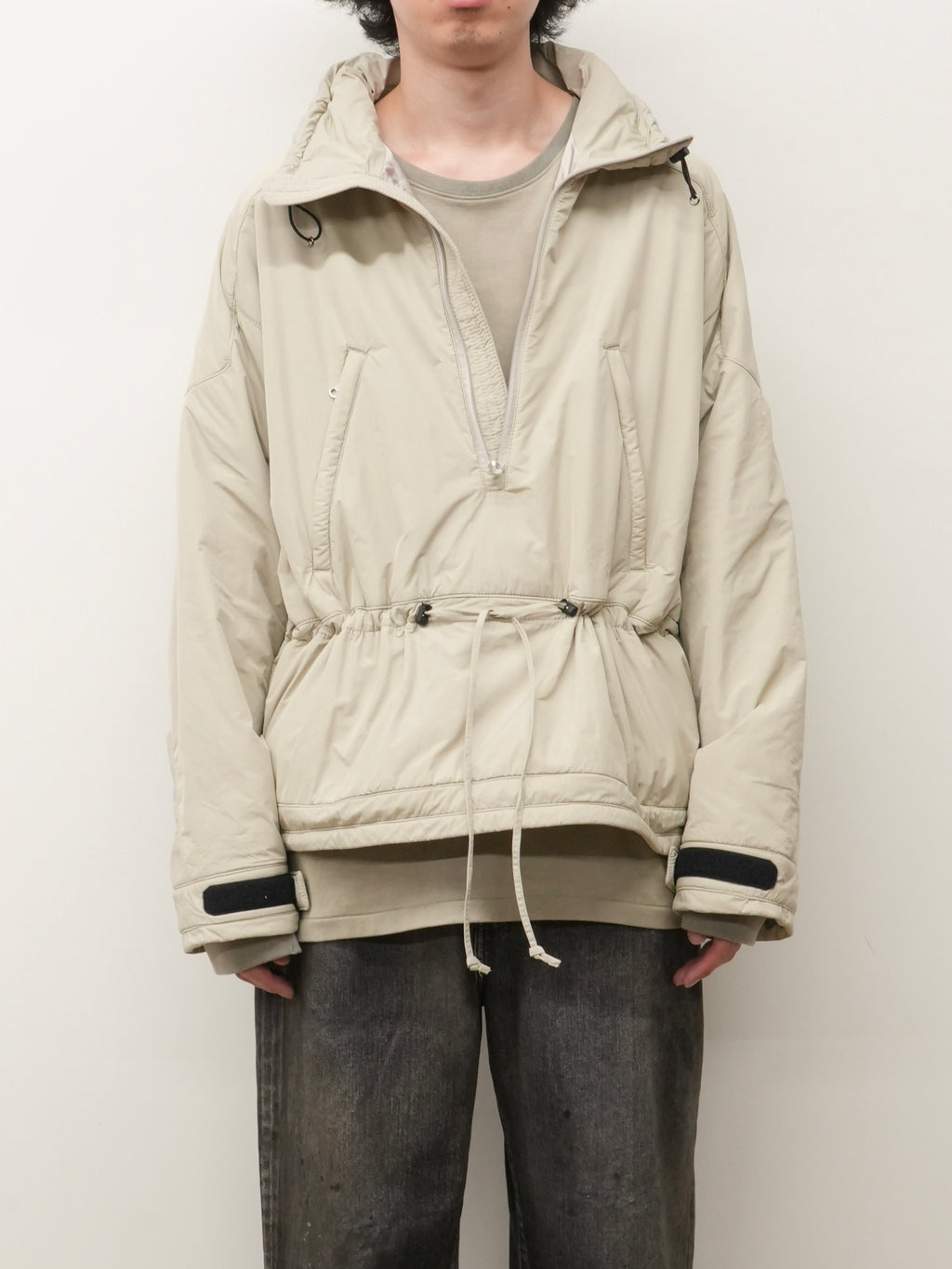 PADDING PULLOVER JACKET(BEIGE)