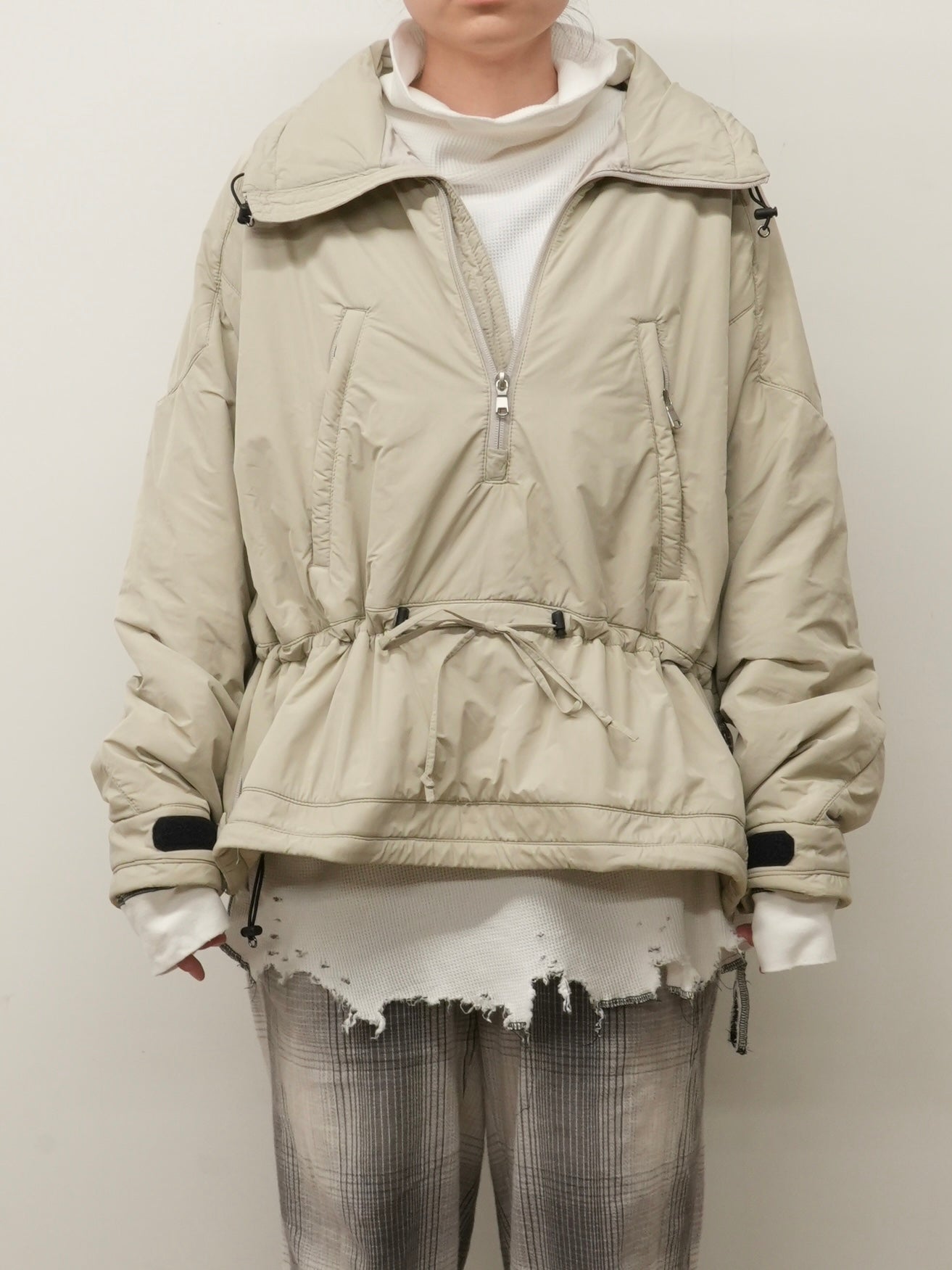 PADDING PULLOVER JACKET(BEIGE)