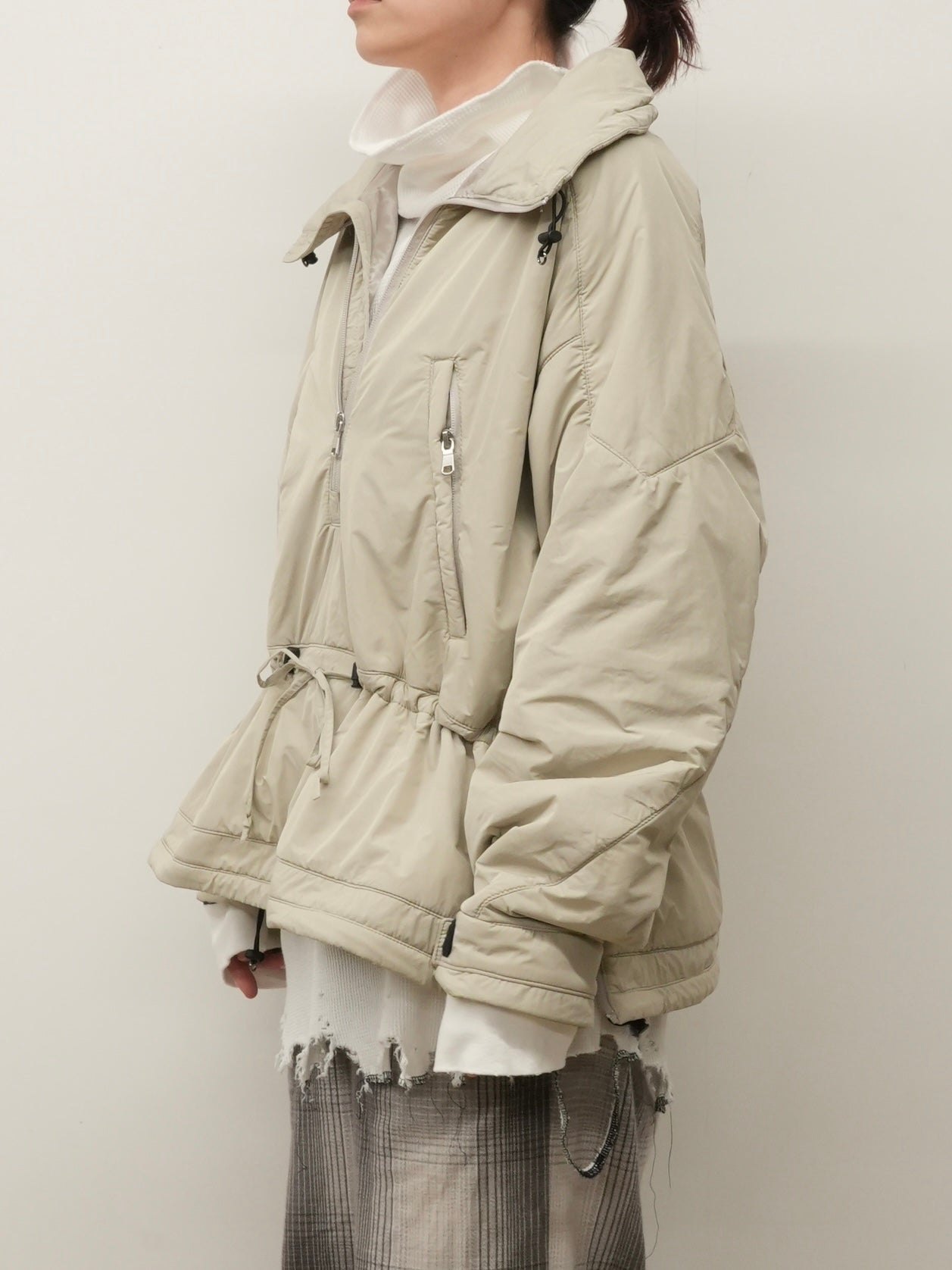 PADDING PULLOVER JACKET(BEIGE)