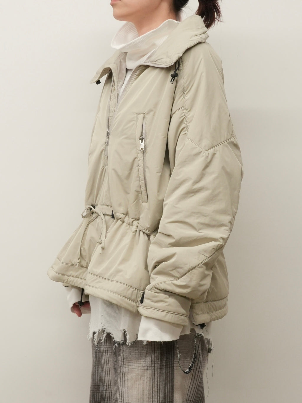 PADDING PULLOVER JACKET(BEIGE)