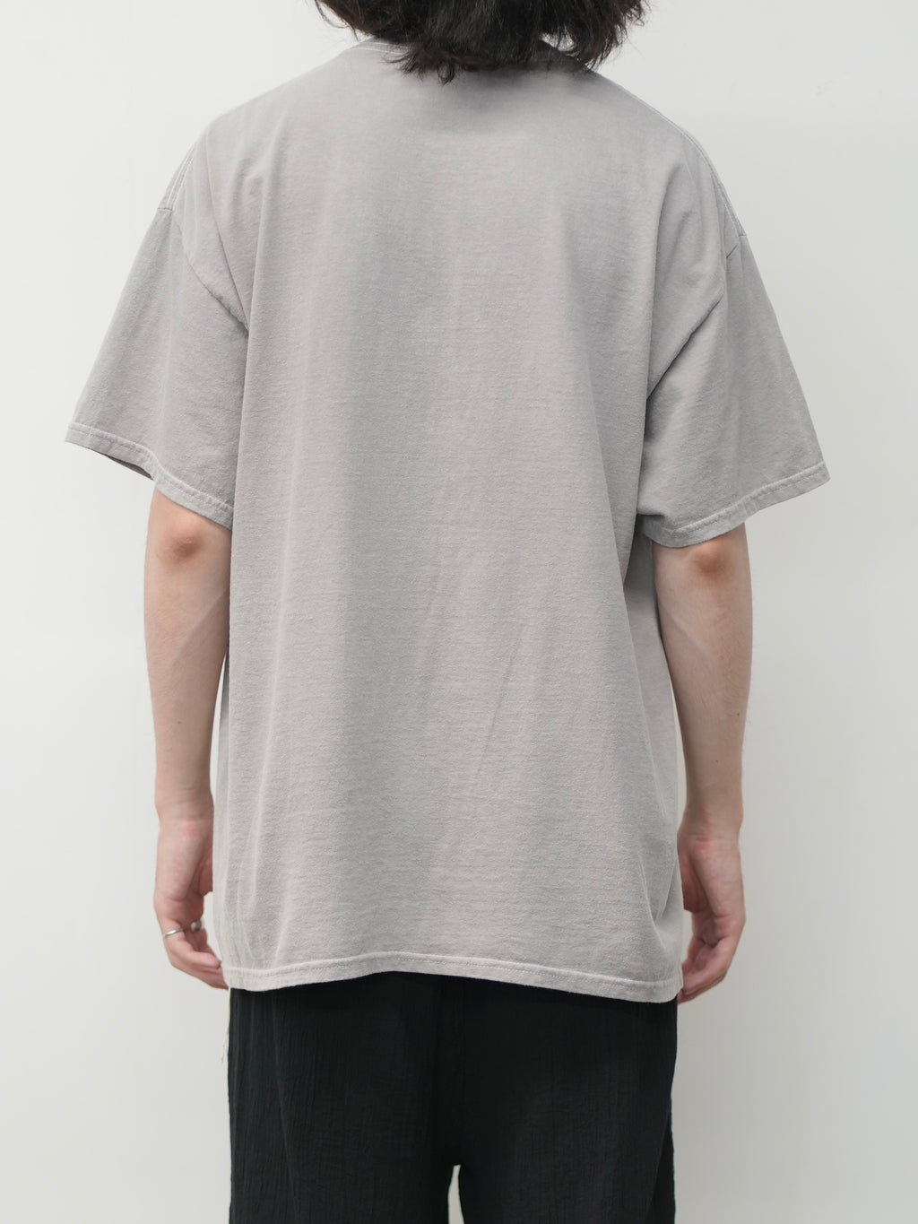 DYED EMBROIDERY T-SHIRT(GREIGE)
