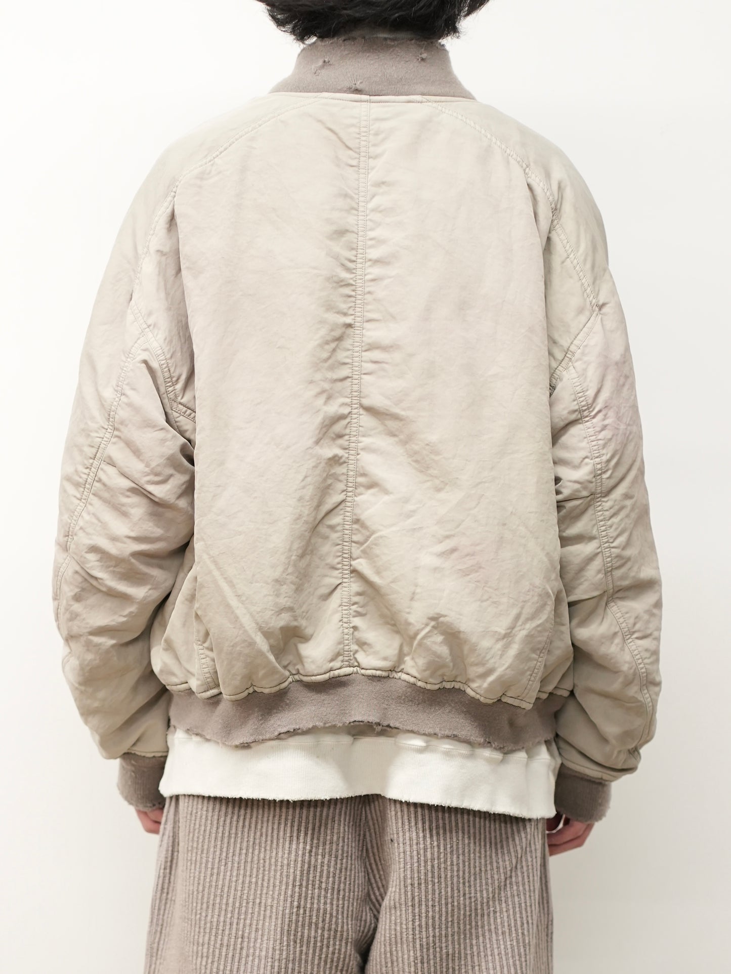 FADED BOMBER JACKET(SAND)