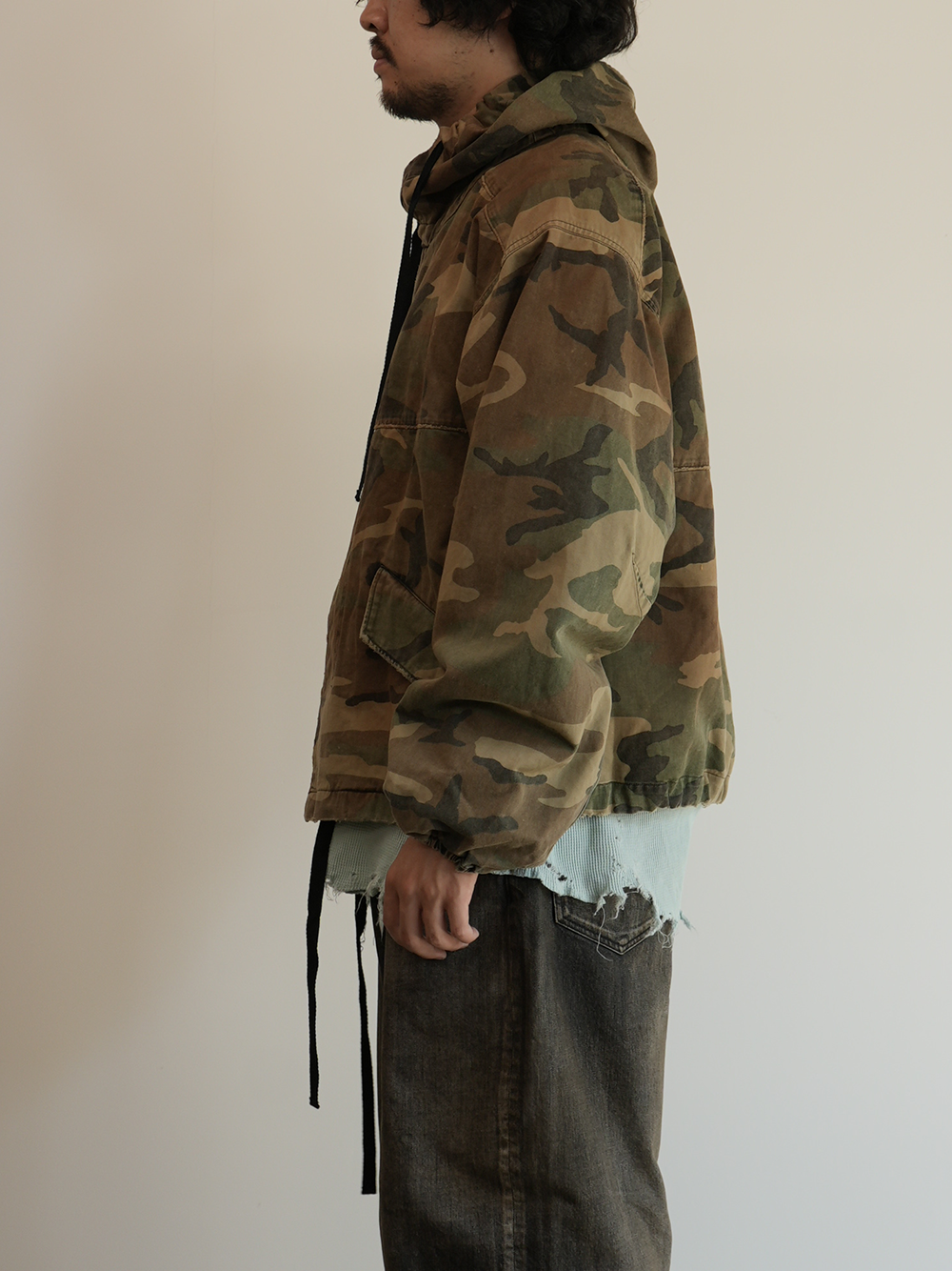 CAMO HOODIE JACKET(WOODLAND)