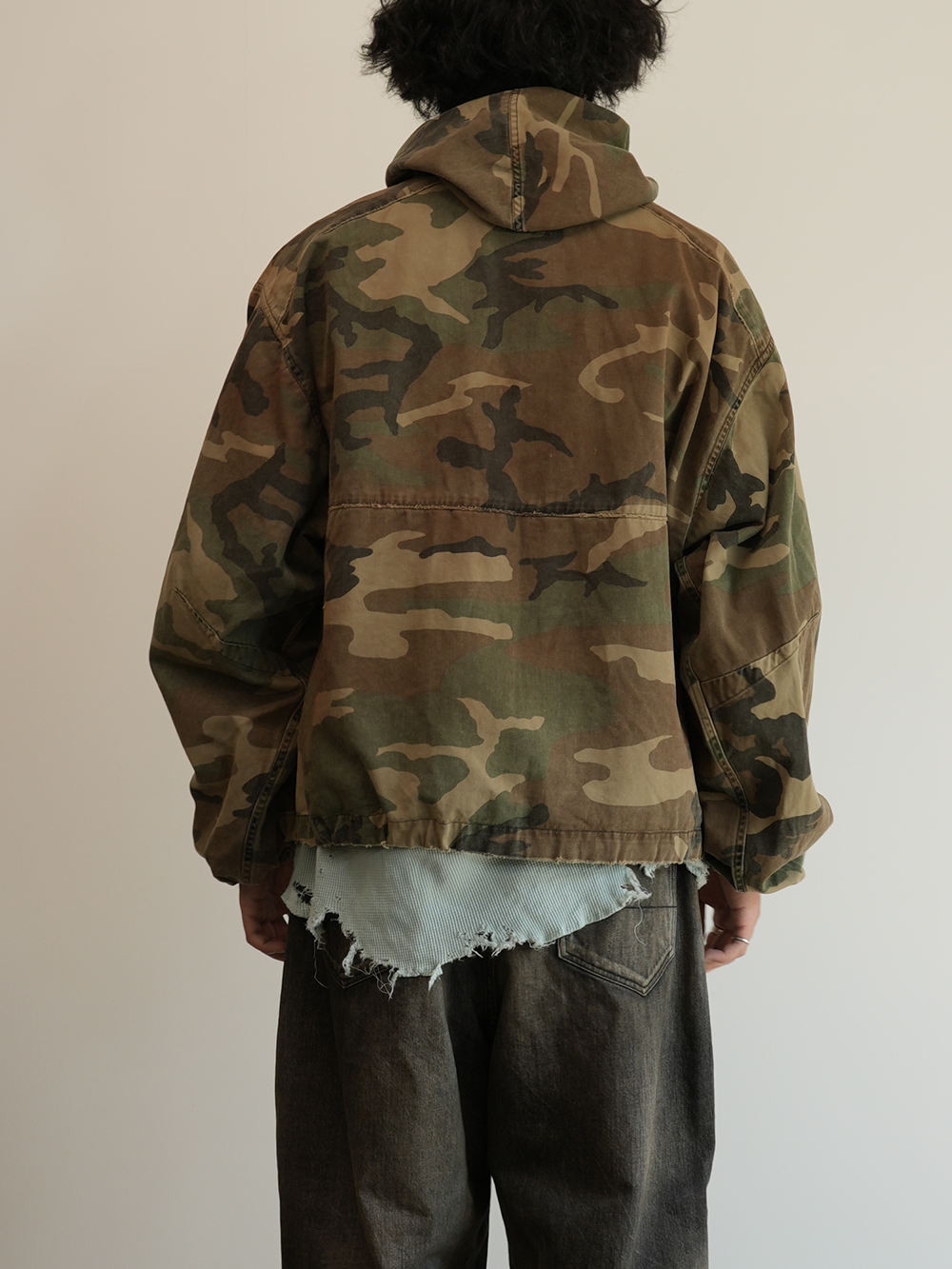 CAMO HOODIE JACKET(WOODLAND)