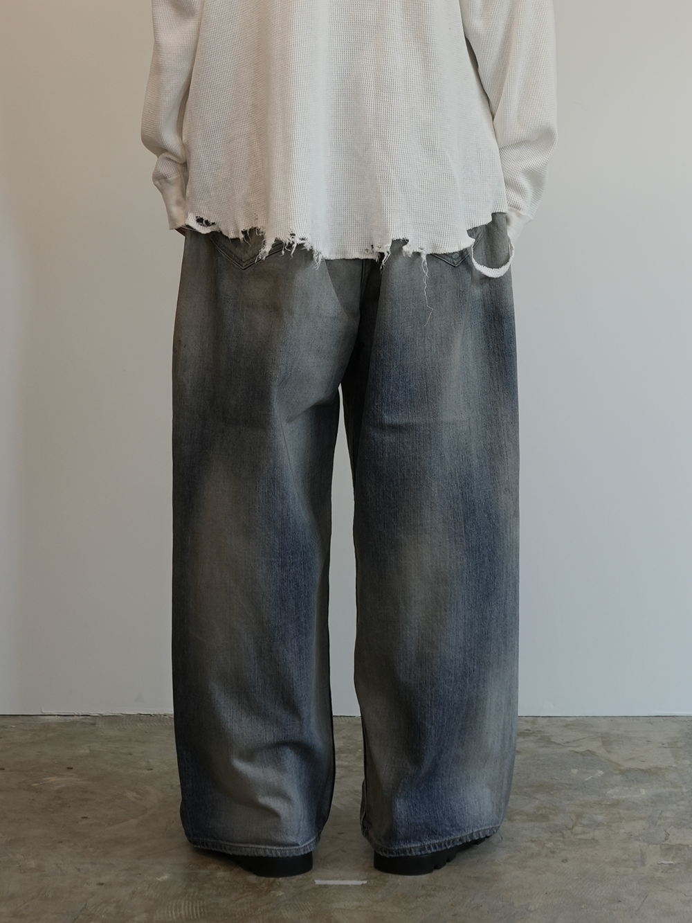 AGING WIDE DENIM 5P PANTS(INDIGO)