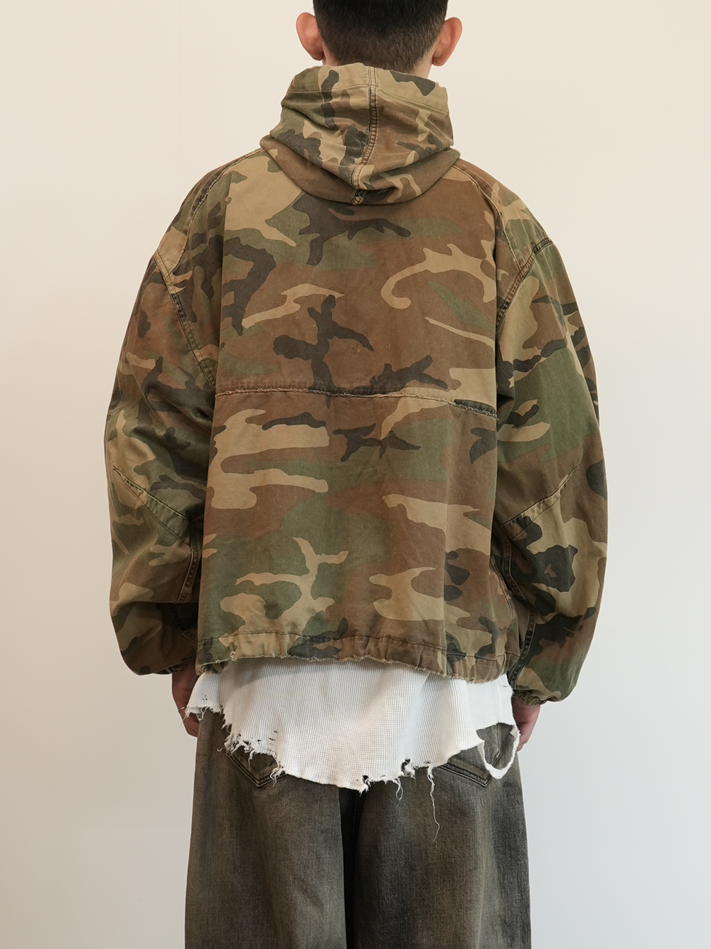 CAMO HOODIE JACKET(WOODLAND)