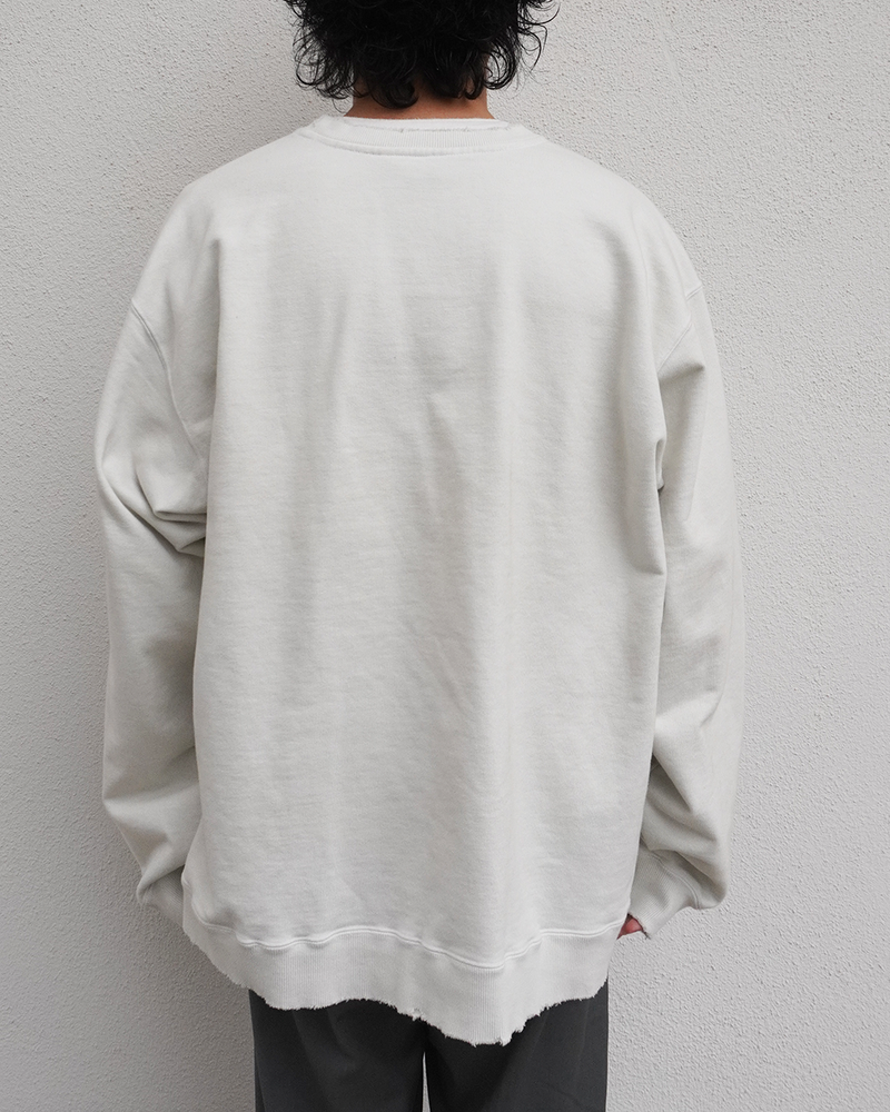 AGING OVER SWEAT SHIRT(IVORY) – ANCELLM