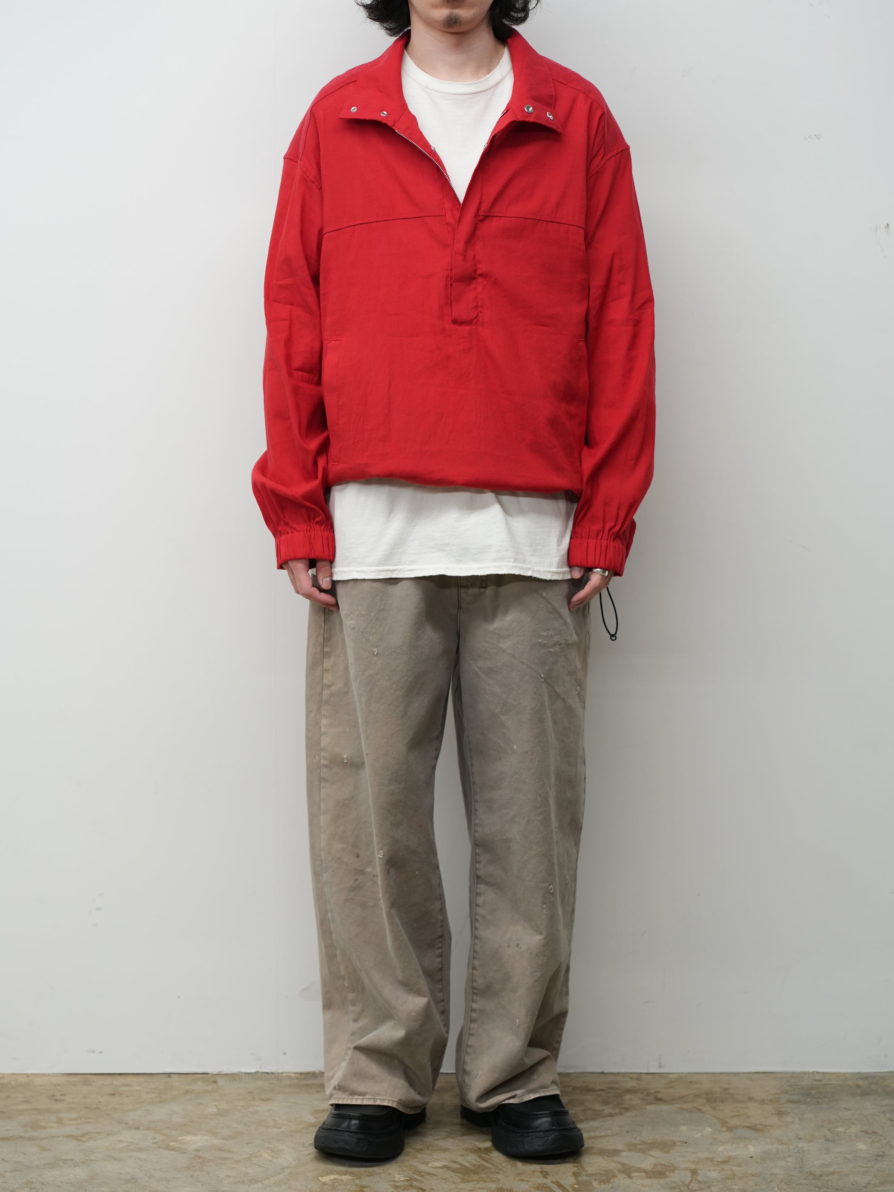 L/N PULLOVER SHIRT(RED) – ANCELLM