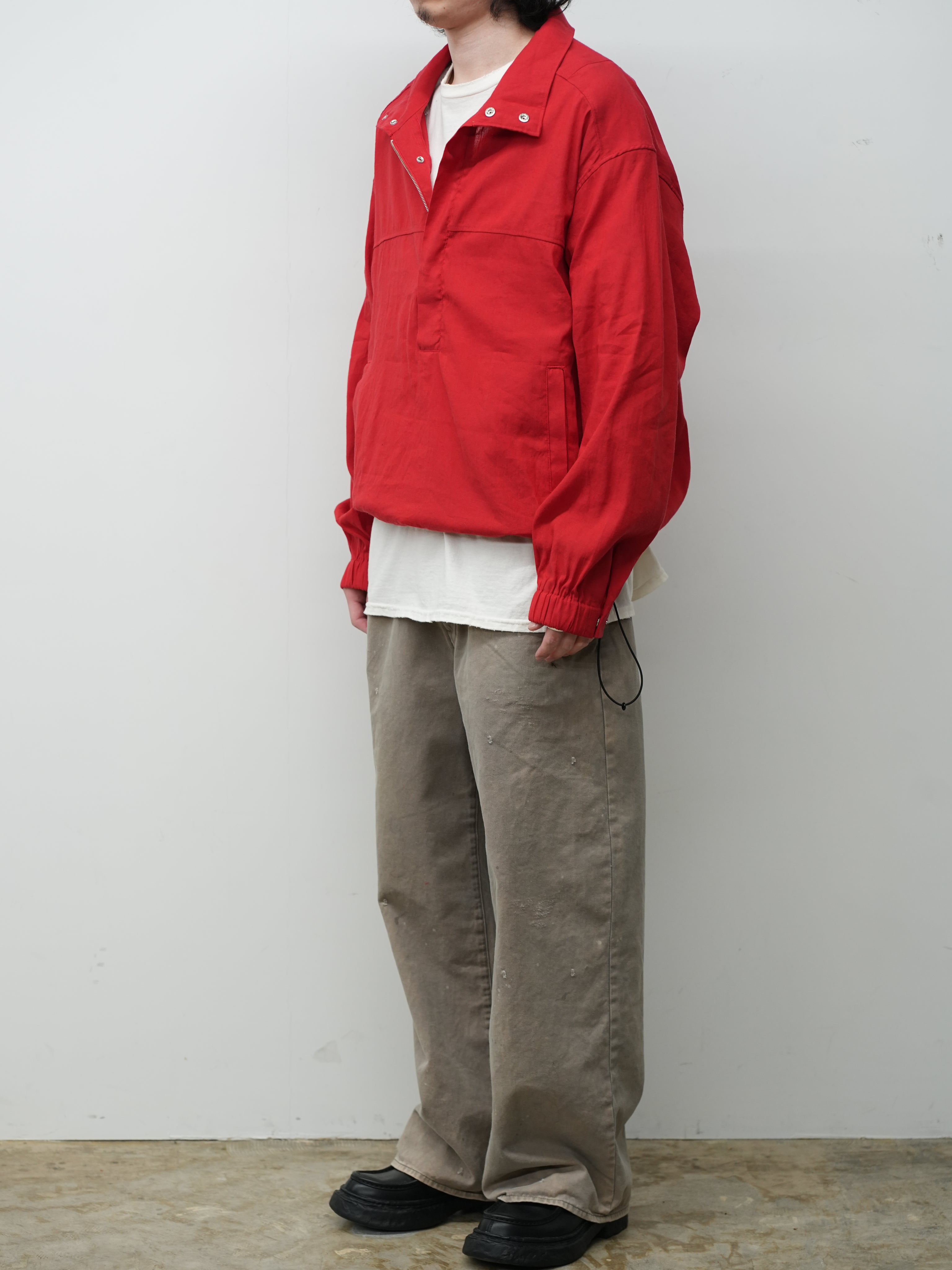 L/N PULLOVER SHIRT(RED) – ANCELLM