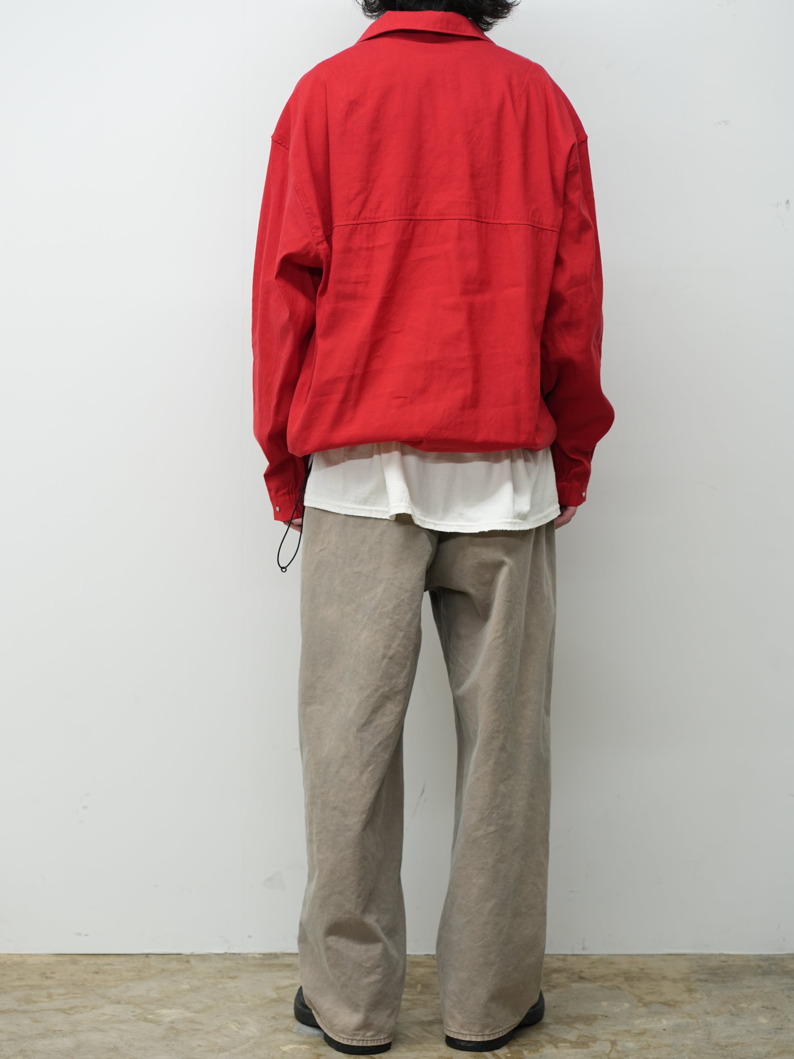 L/N PULLOVER SHIRT(RED) – ANCELLM