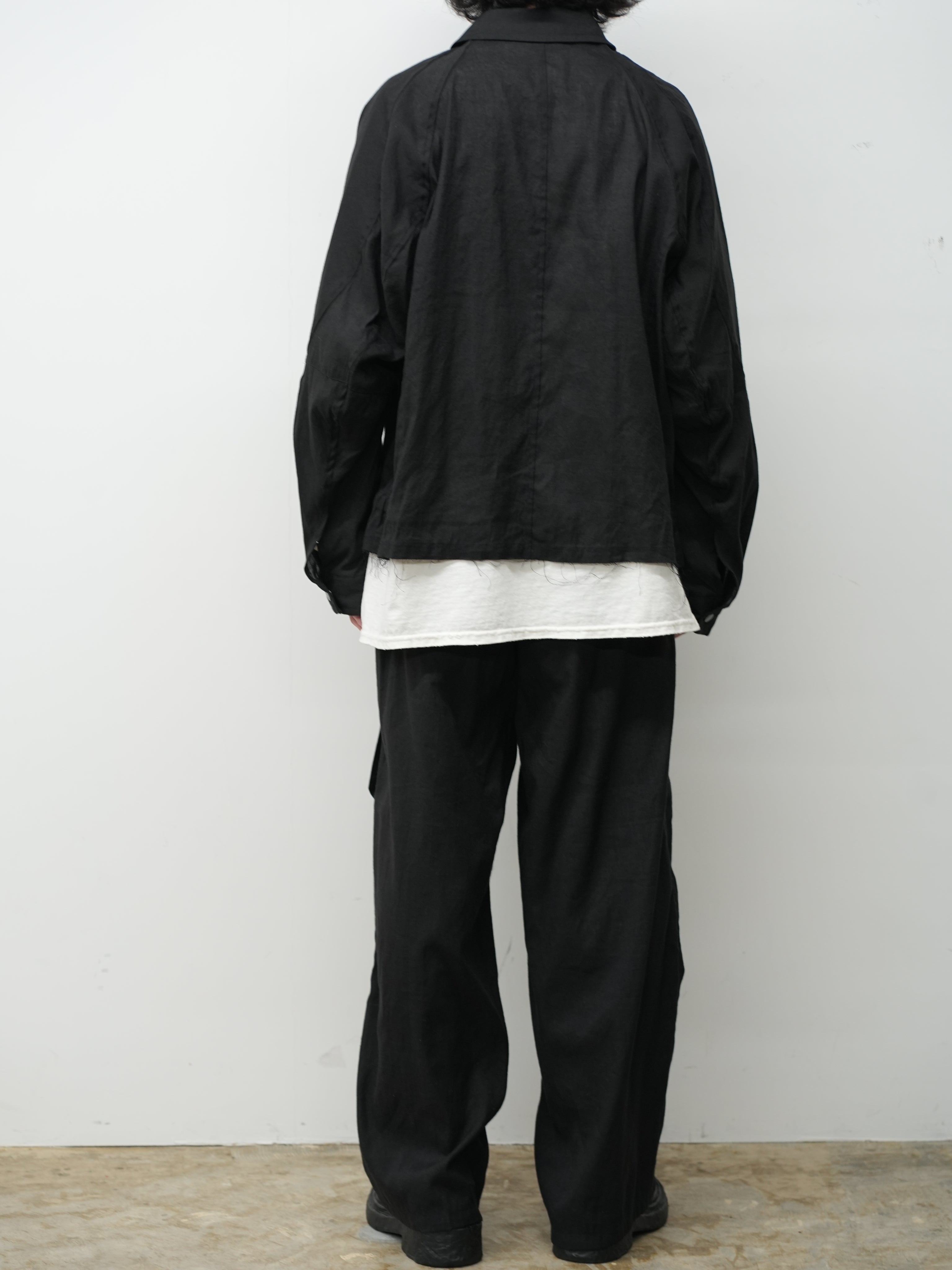 L/N ZIPUP SHIRT JACKET(BLACK) – ANCELLM