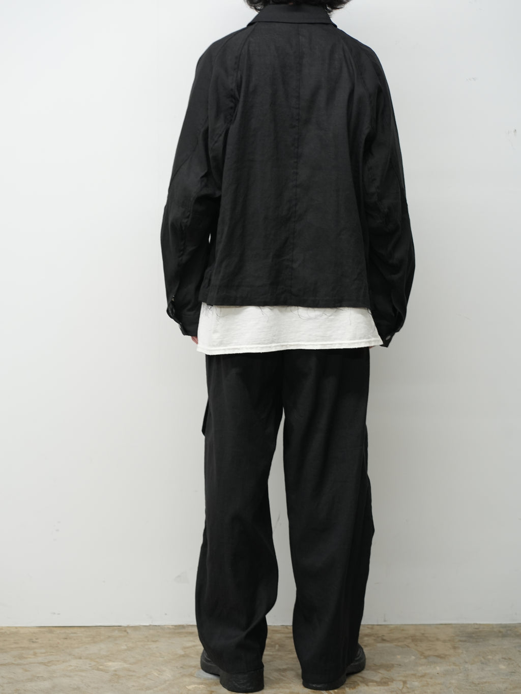 L/N ZIPUP SHIRT JACKET(BLACK)