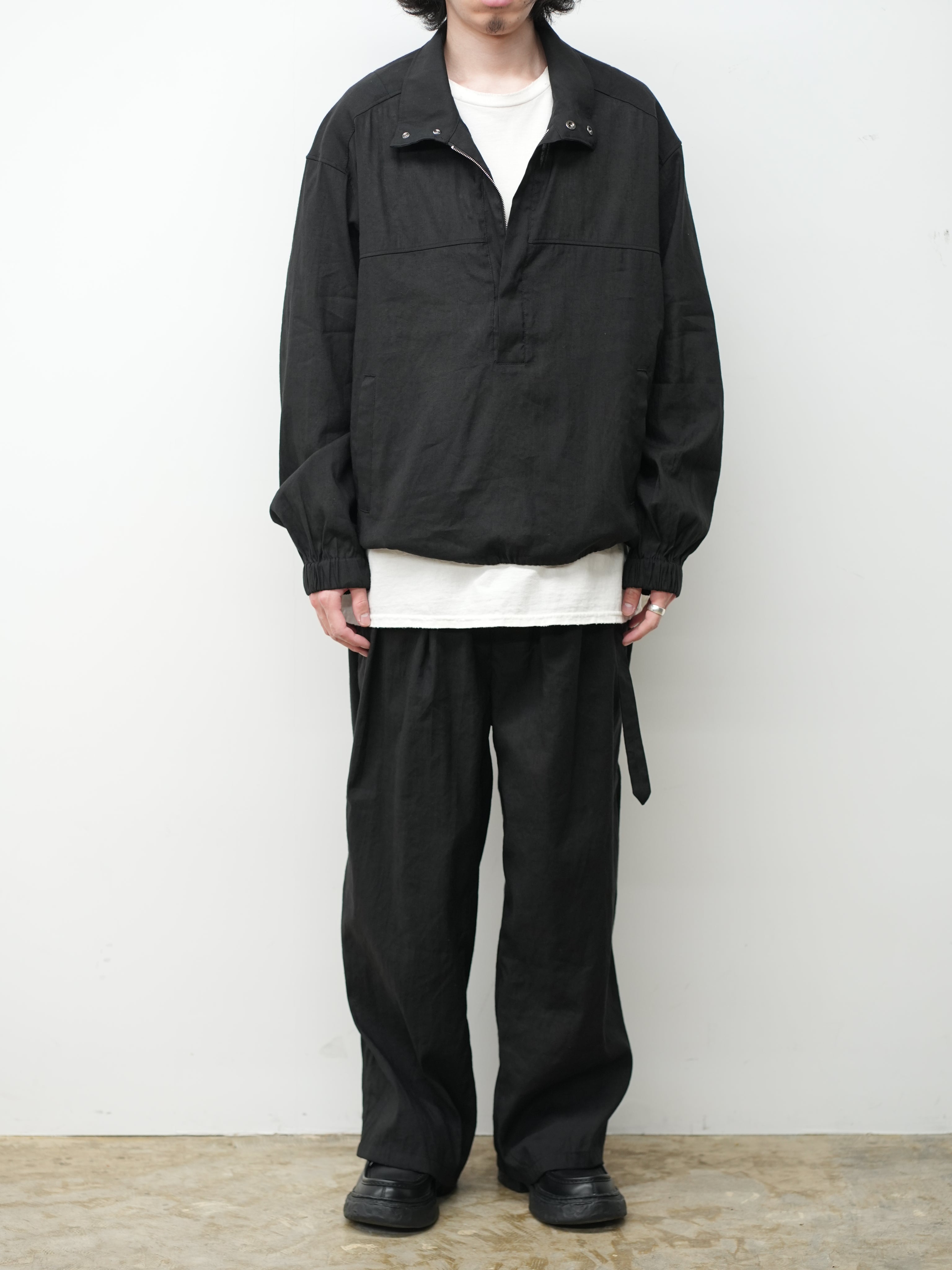 L/N PULLOVER SHIRT(BLACK) – ANCELLM