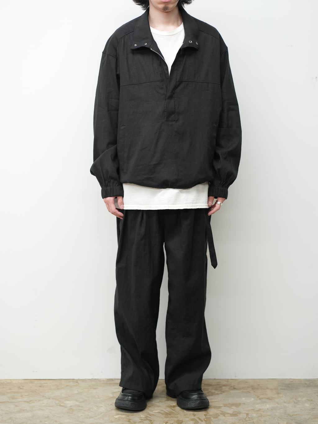 L/N PULLOVER SHIRT(BLACK)