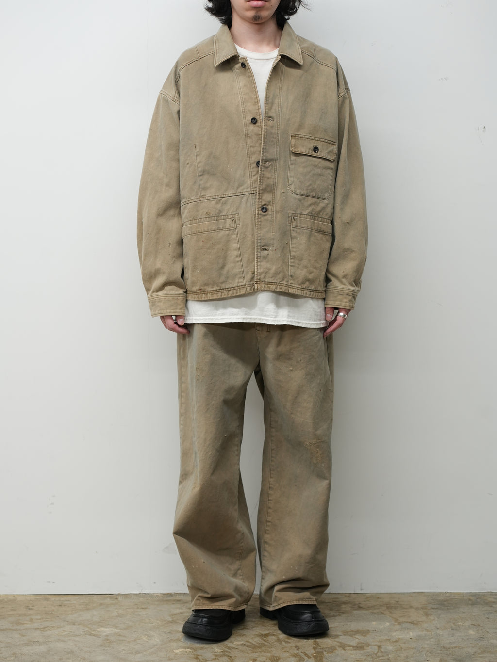 CHINO SHIRT JACKET(BEIGE)