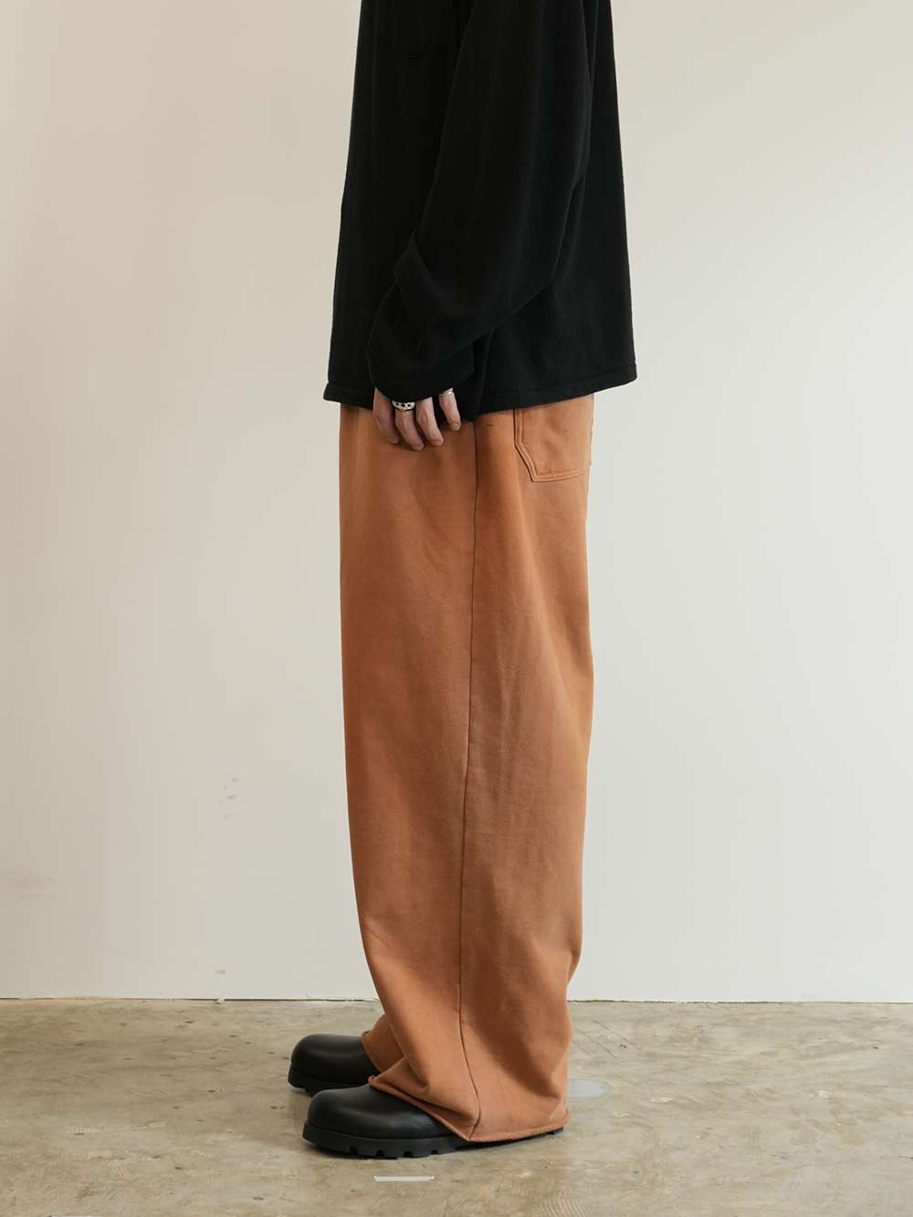 DYED SWEAT PANTS(TERRACOTTA)