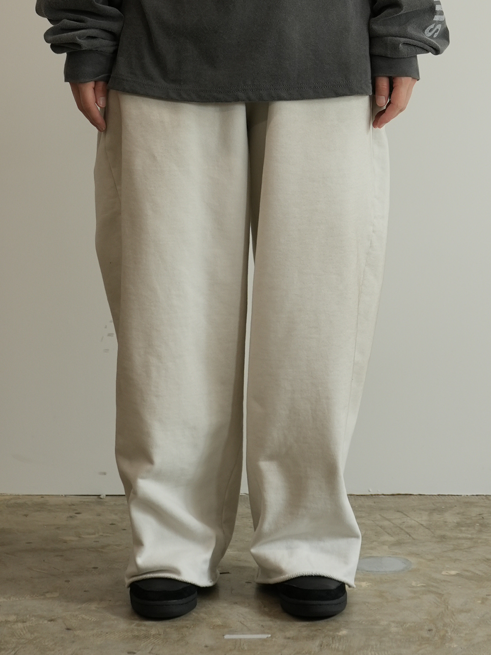 DYED SWEAT PANTS(WHITE)