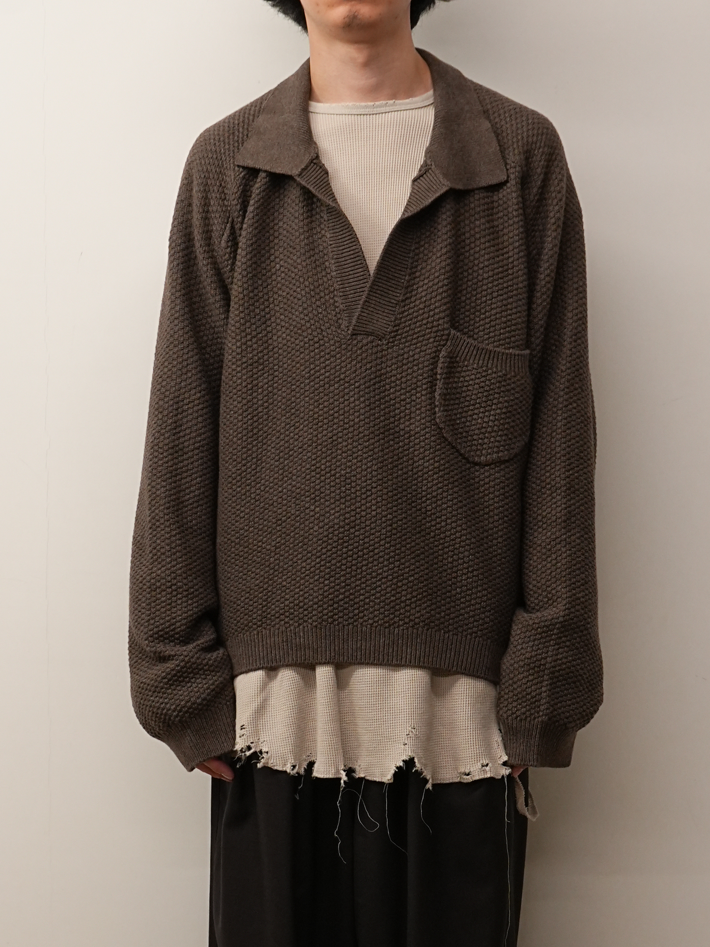 SKIPPER KNIT(BROWN)