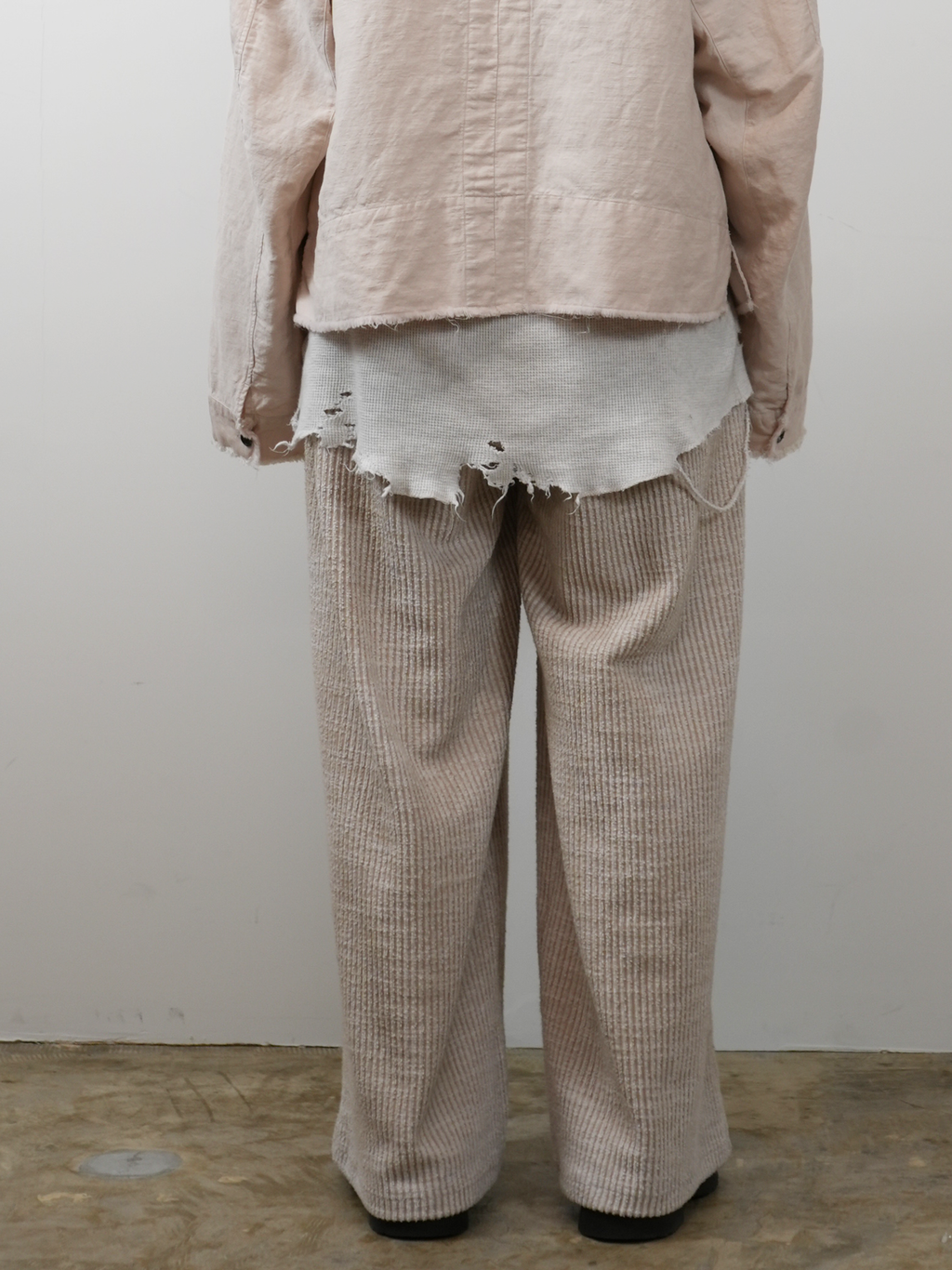 アンセルム CUT STRIPE EASY SLACKS(BEIGE) 1 CUT STRIPE EASY アンセルム CUT STRIPE EASY SLACKS(BEIGE) 1 CUT STRIPE EASY