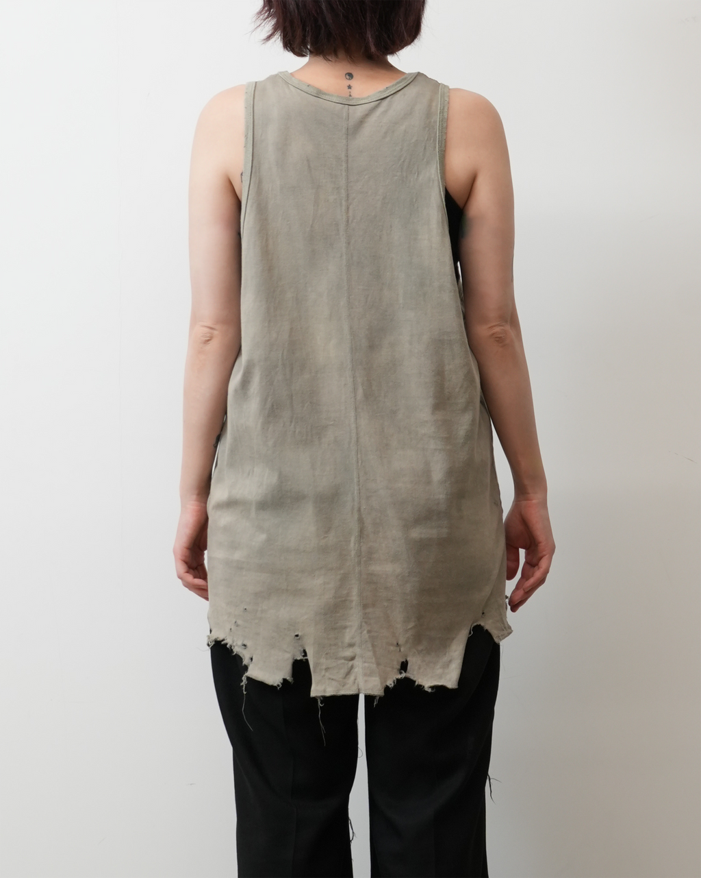 DAMAGE TANK TOP(GRAY) – ANCELLM DAMAGE TANK TOP(GRAY) – ANCELLM