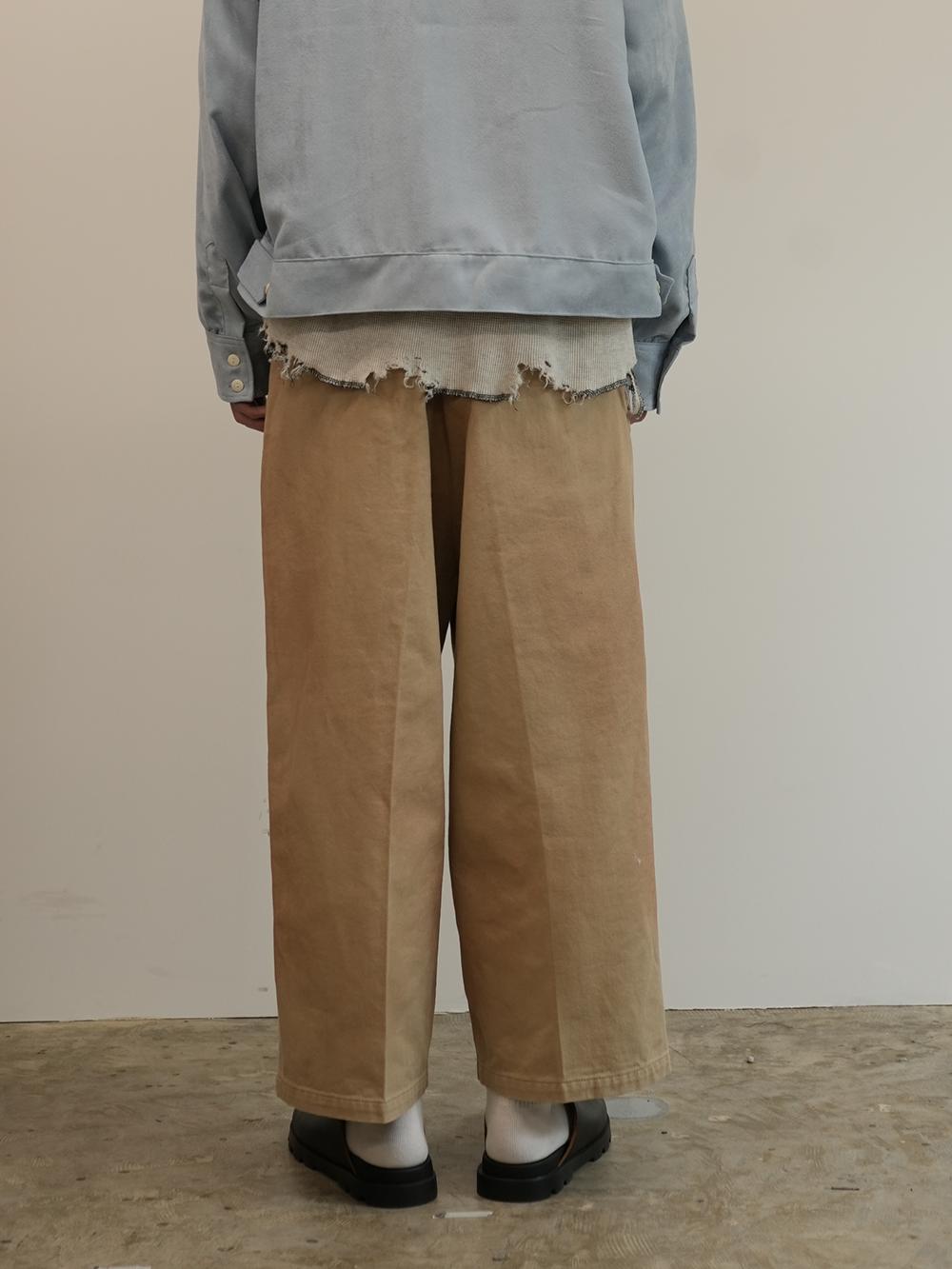 SHORT LENGTH WIDE PANTS(BEIGE)