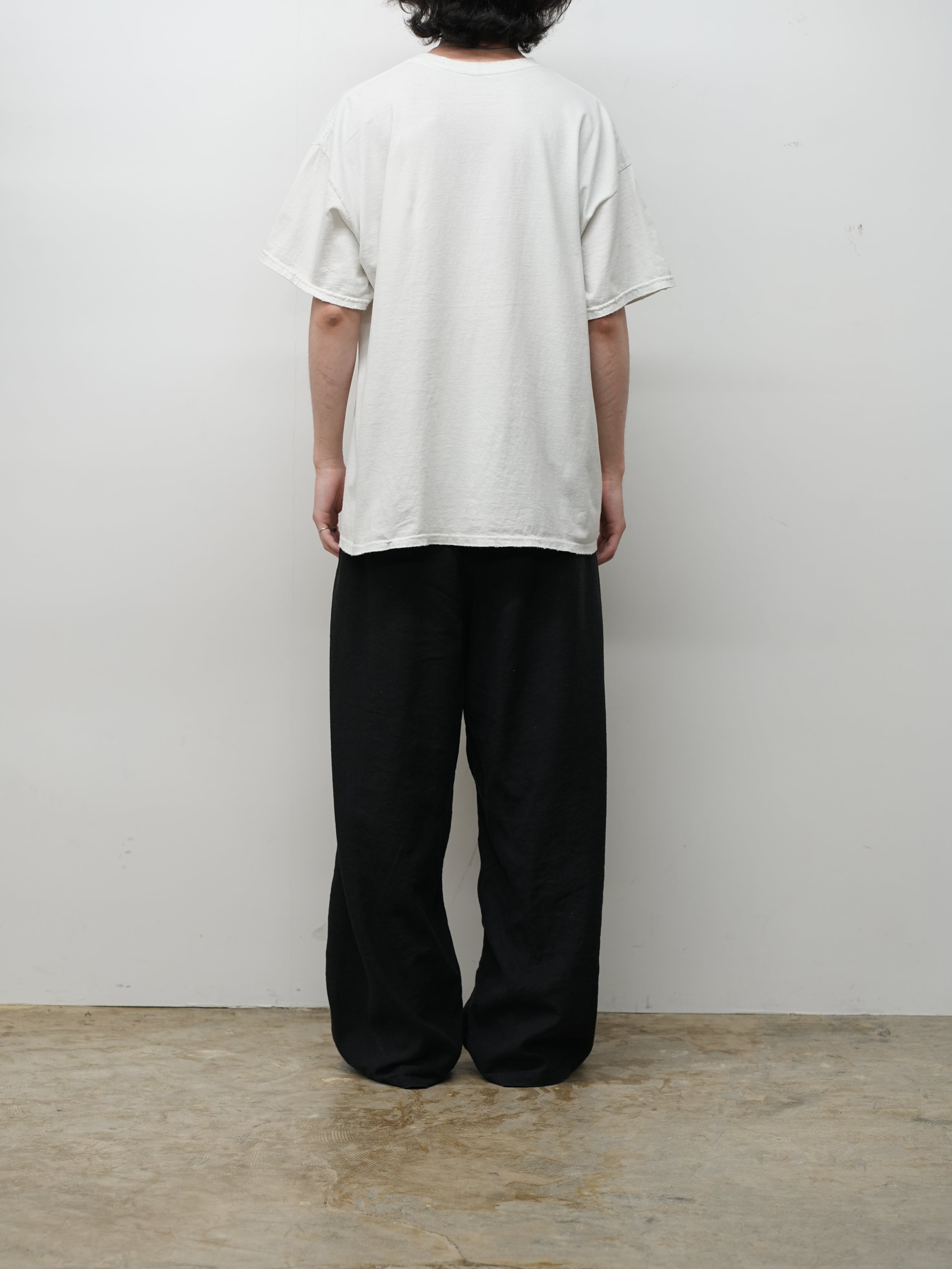 S/L TUCK EASY SLACKS(BLACK) – ANCELLM
