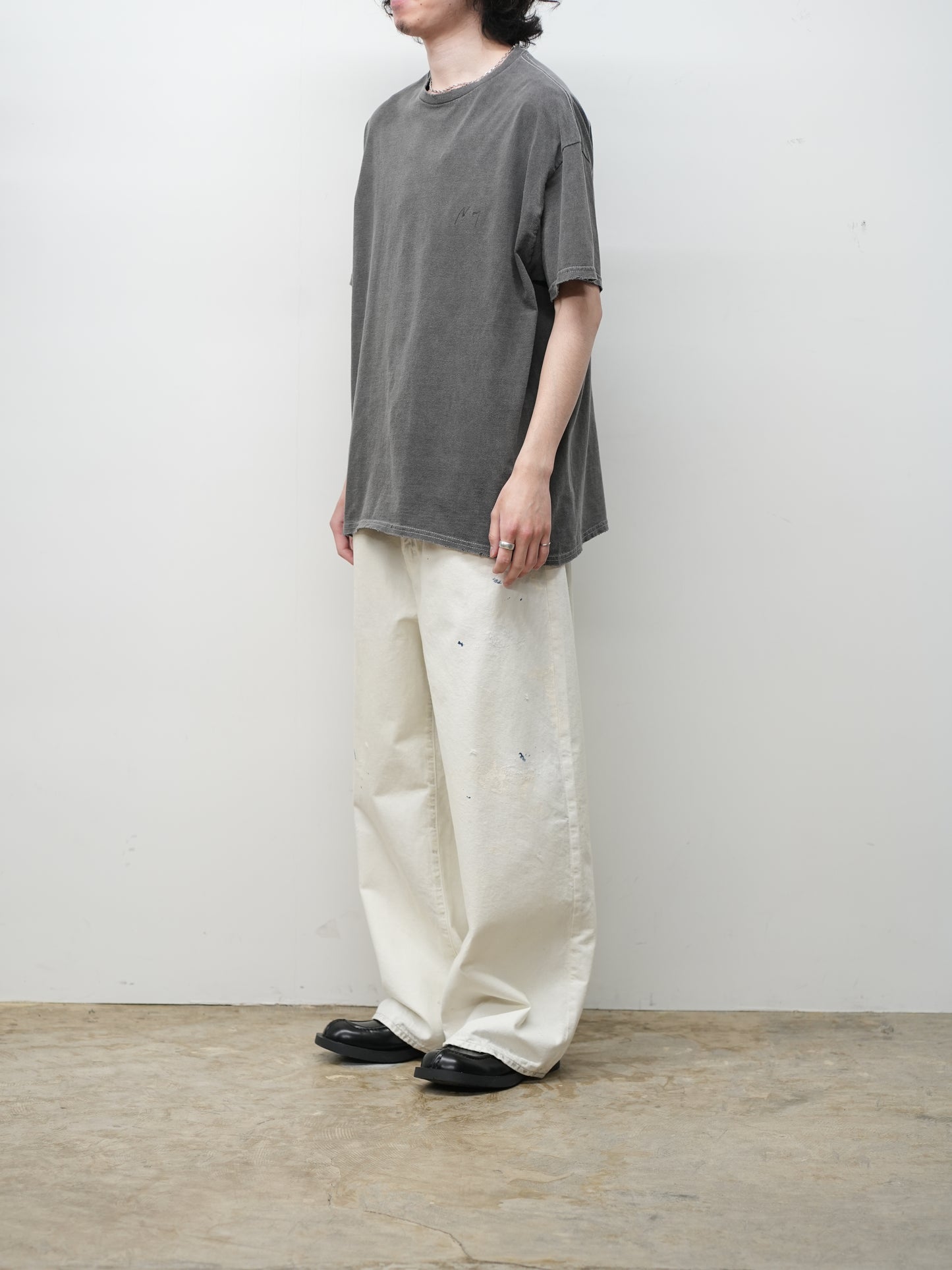 EMBROIDERY T-SHIRT(BLACK)