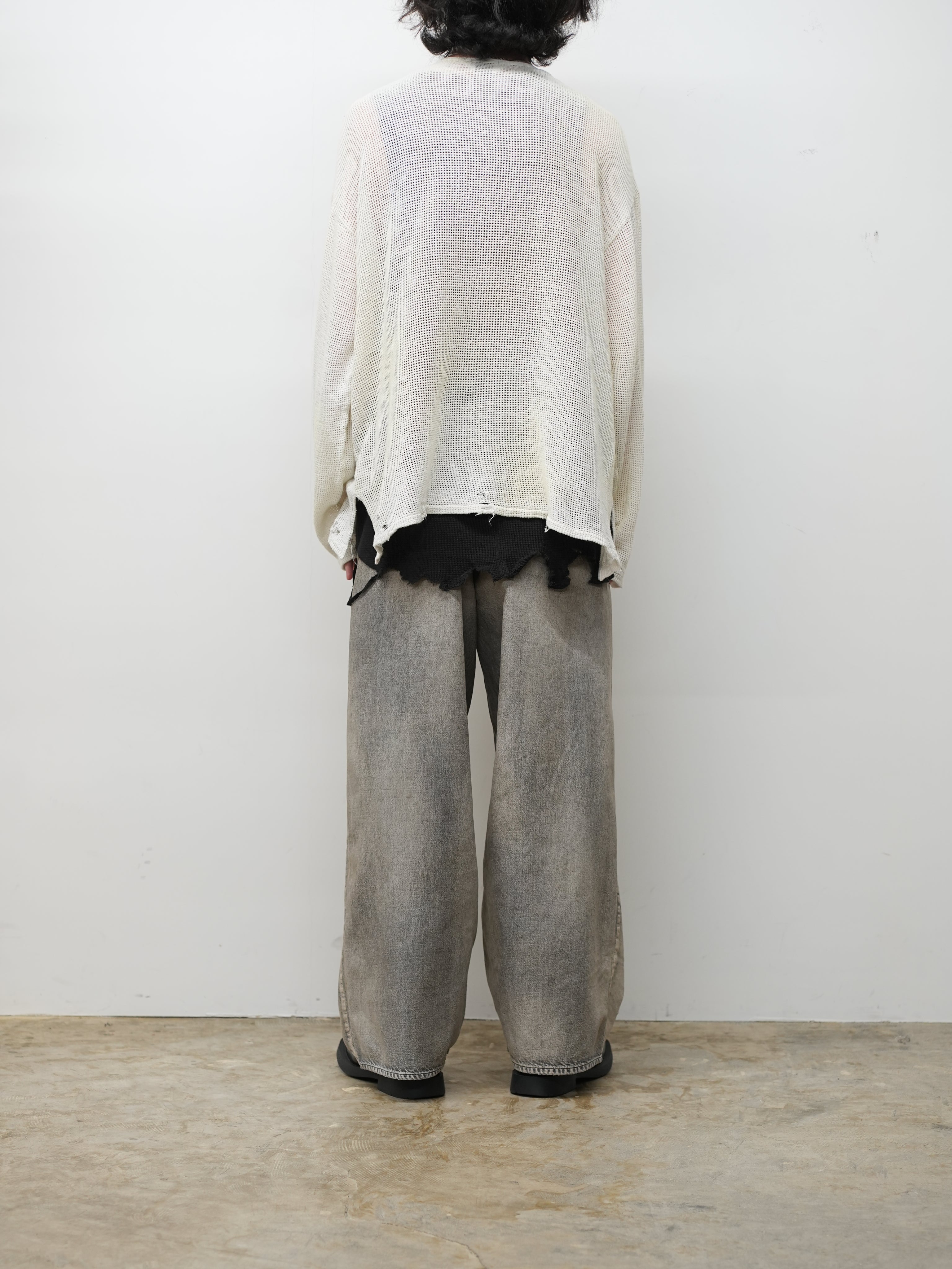 UNEVENNESS MESH LS(WHITE) – ANCELLM
