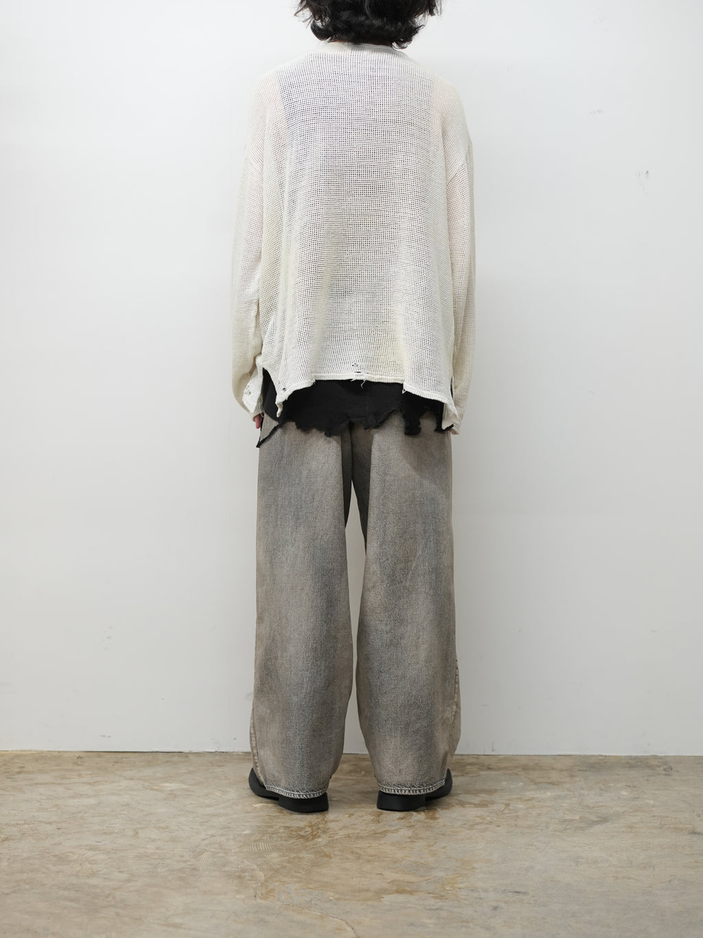 UNEVENNESS MESH LS(WHITE) – ANCELLM