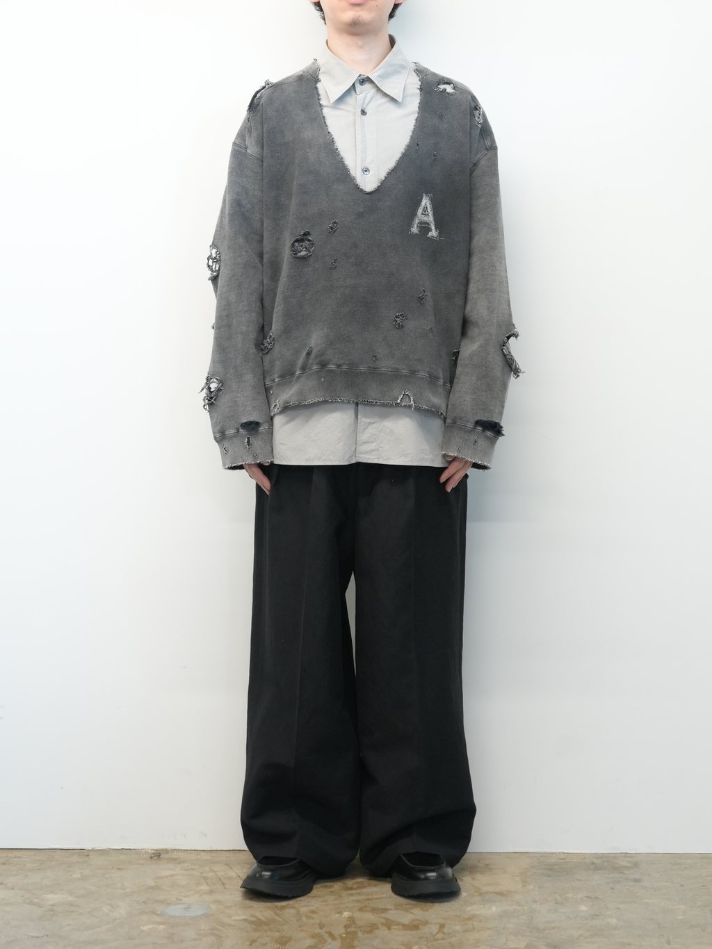 HARD CRASH SWEAT SHIRT(BLACK)