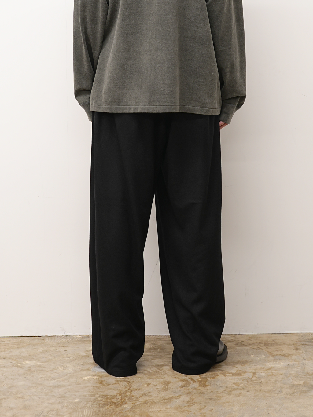 WOOL GATHERS SLACKS(BLACK) – ANCELLM WOOL GATHERS SLACKS(BLACK) – ANCELLM
