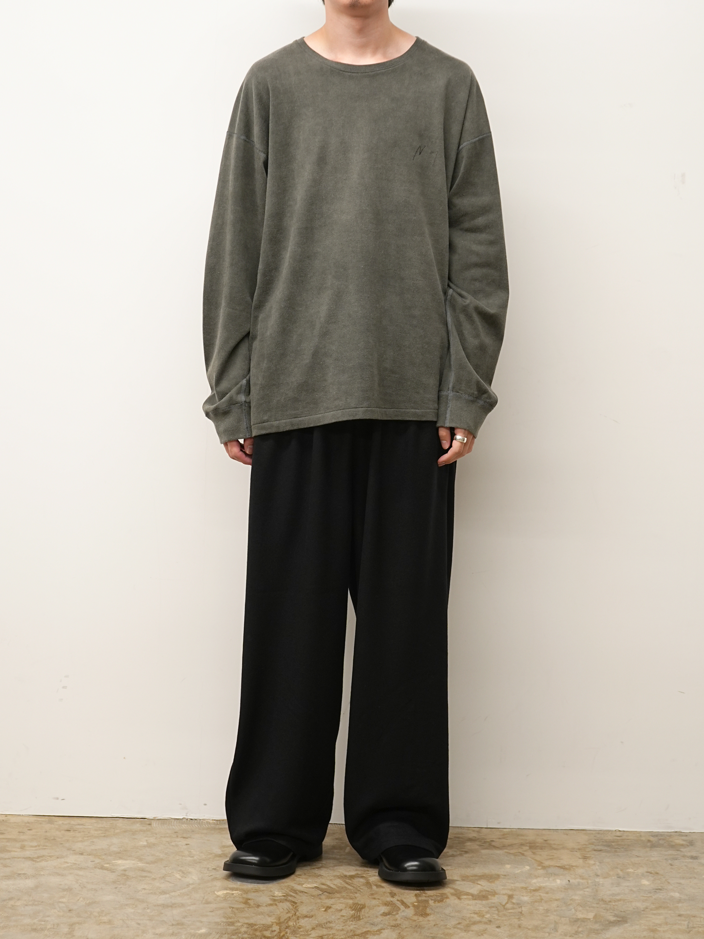 WOOL GATHERS SLACKS(BLACK)