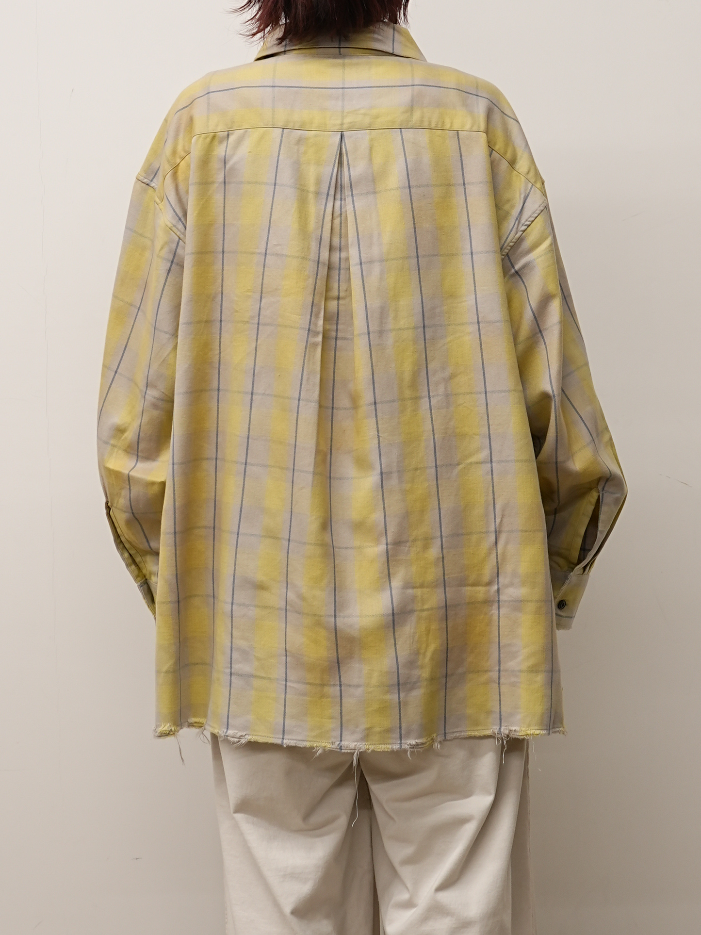 C/R CHECK SHIRT(YELLOW）