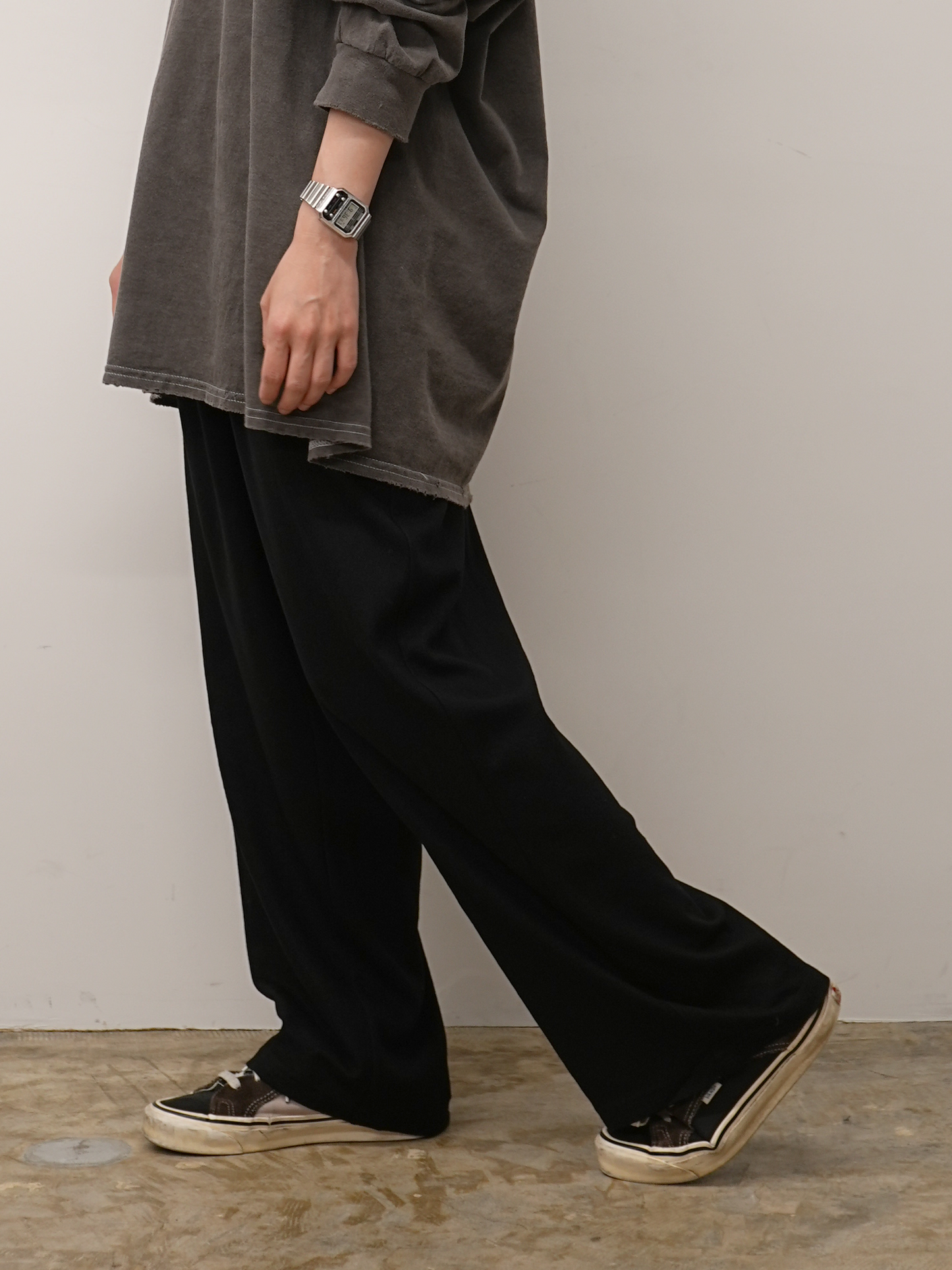 WOOL GATHERS SLACKS(BLACK)
