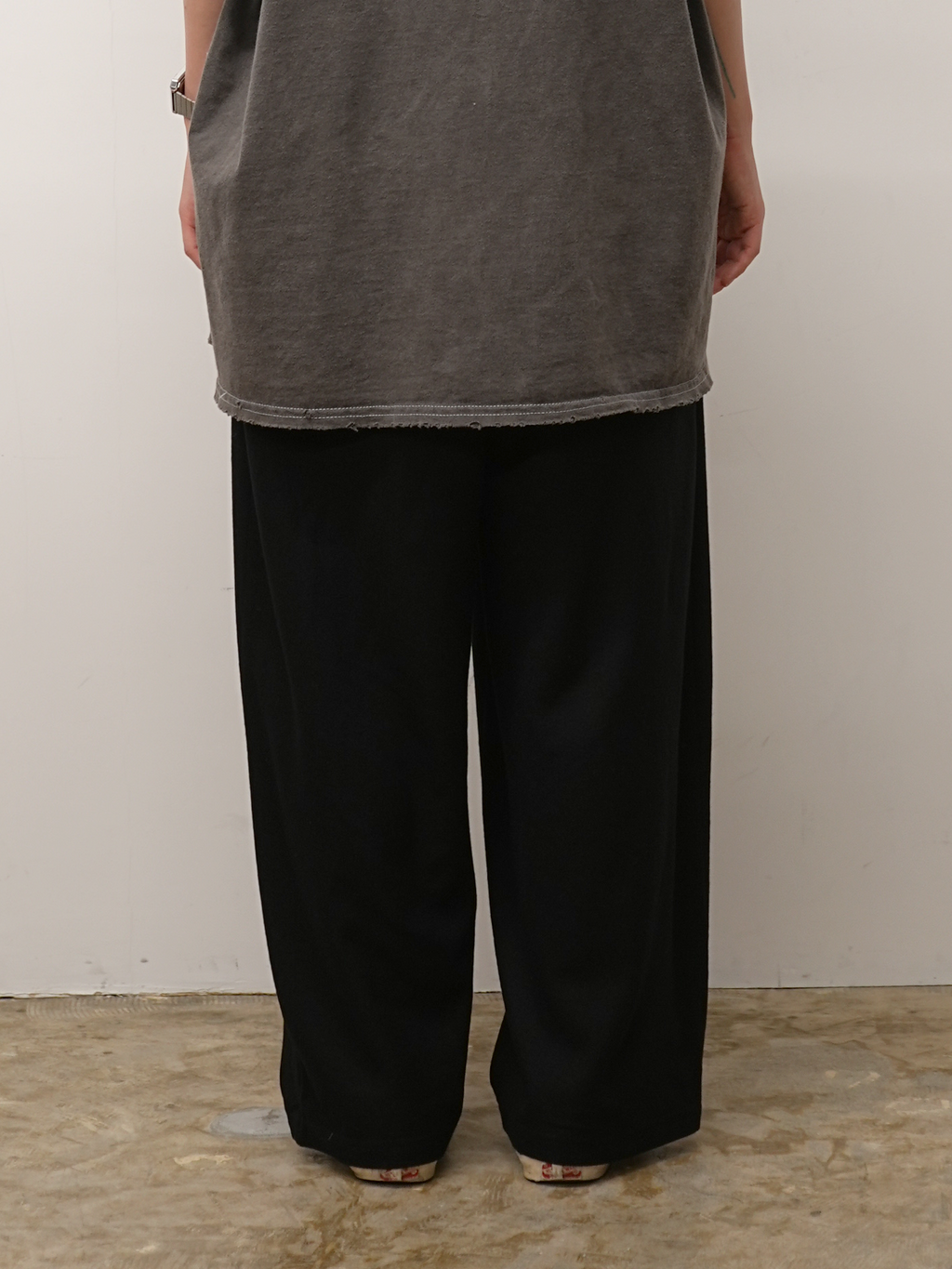 WOOL GATHERS SLACKS(BLACK) – ANCELLM WOOL GATHERS SLACKS(BLACK) – ANCELLM