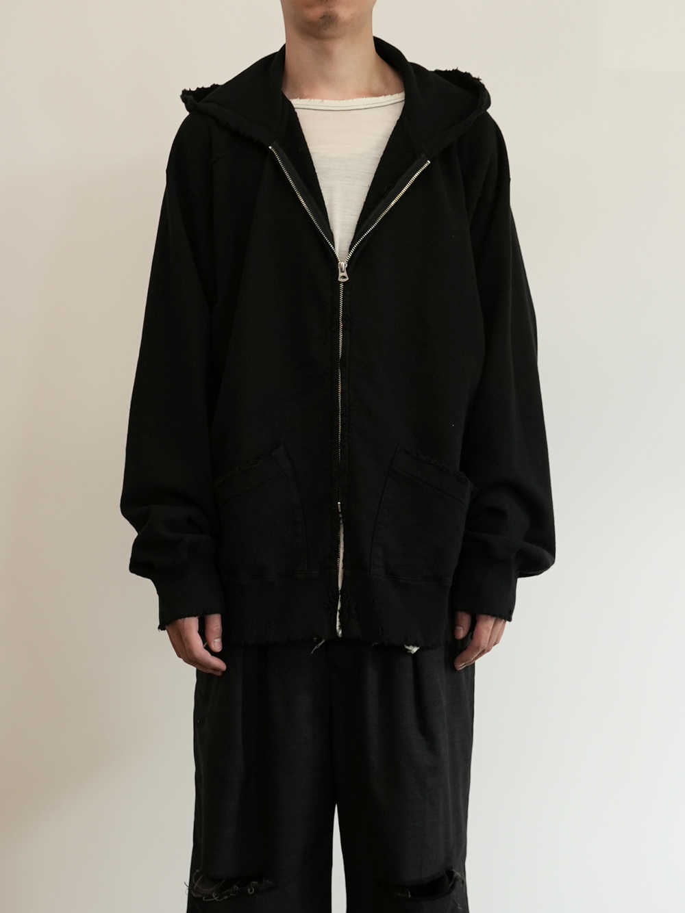 ANCELLM 24AW CRASH ZIP HOODIE size1 ANCELLM 24AW CRASH ZIP HOODIE size1