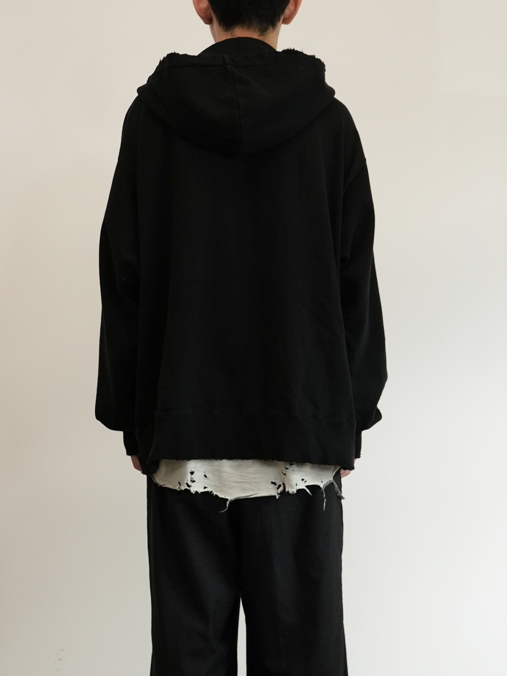 ancellm CRASH ZIP HOODIE(BLACK) ancellm CRASH ZIP HOODIE(BLACK)