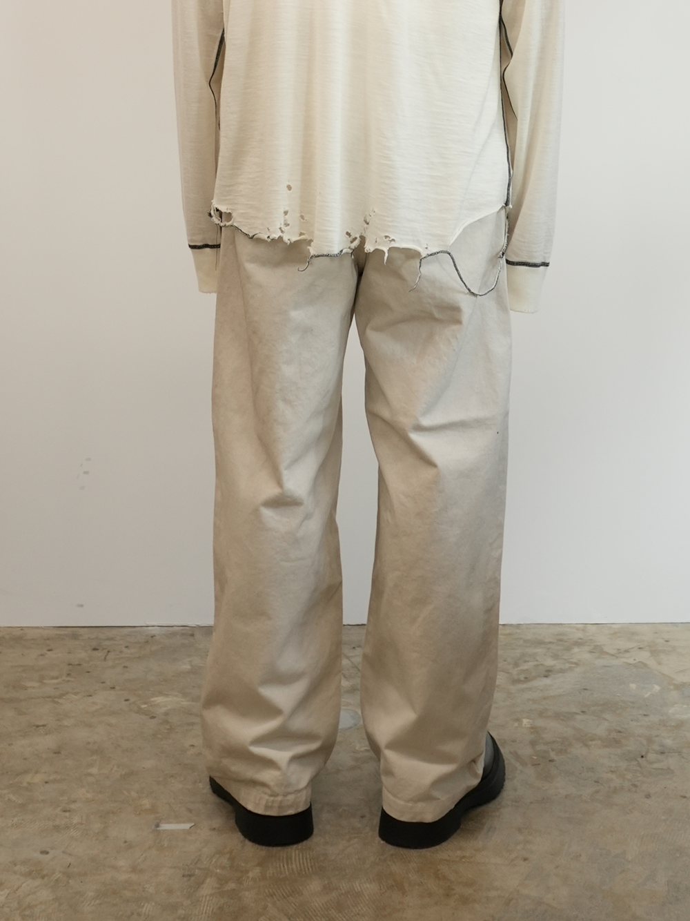 PAINT CHINO TROUSERS(IVORY)