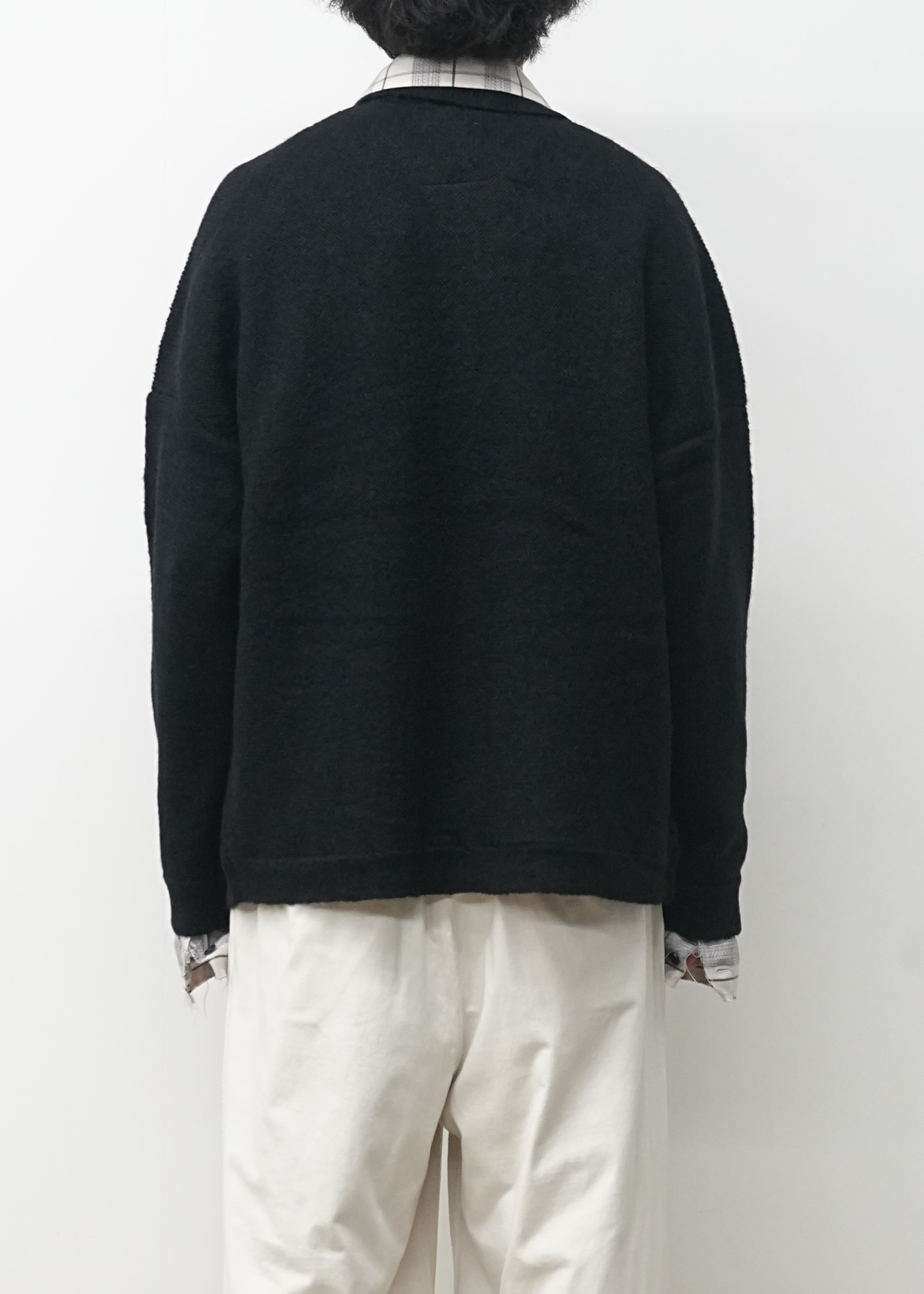 KIMONO KNIT SHIRT(BLACK)