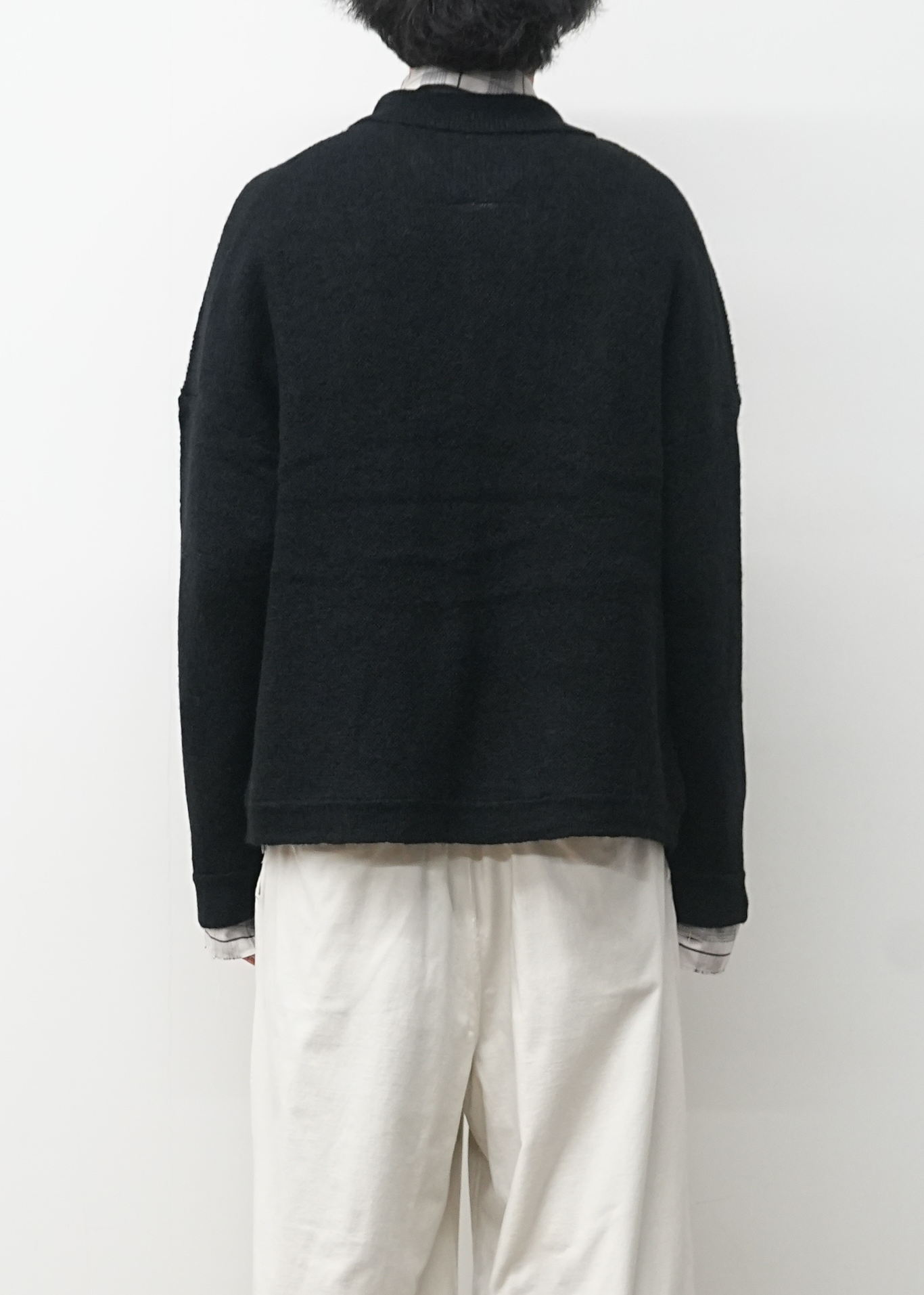 KIMONO KNIT SHIRT(BLACK)