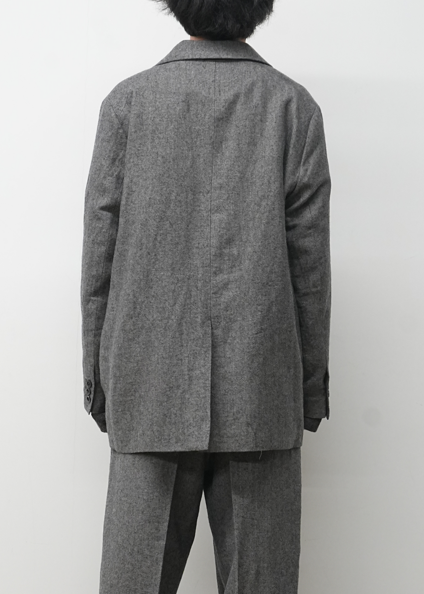 SEMI-DOUBLE TAILORED JACKET(GRAY) – ANCELLM SEMI-DOUBLE TAILORED JACKET(GRAY) – ANCELLM
