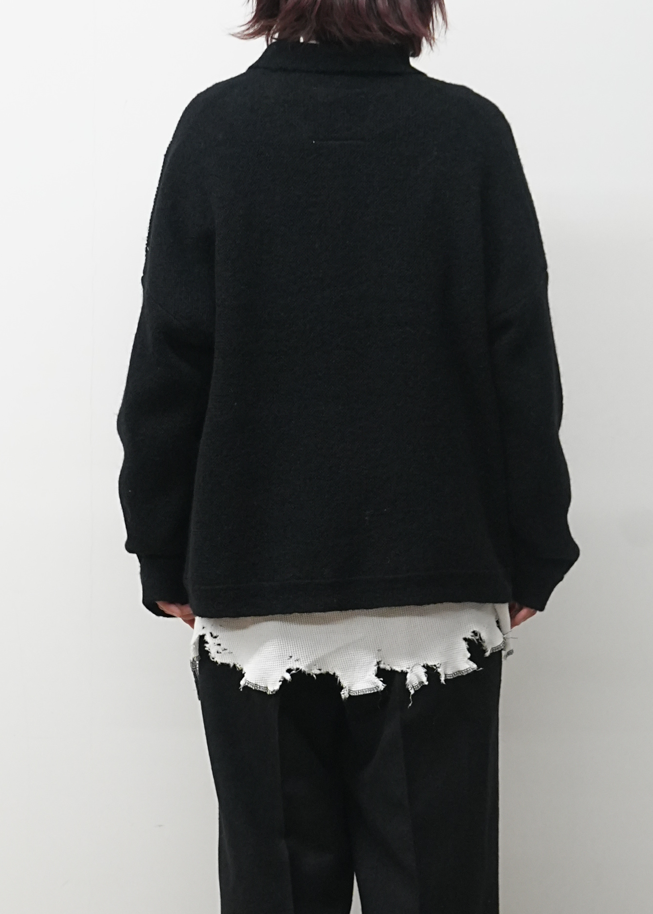 KIMONO KNIT SHIRT(BLACK)