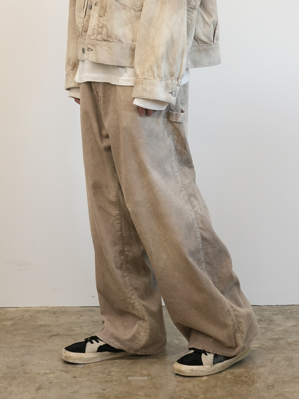 サイズ1 CORDED VELVETEEN PAINTER PANTS GRAY サイズ1 CORDED VELVETEEN PAINTER PANTS GRAY