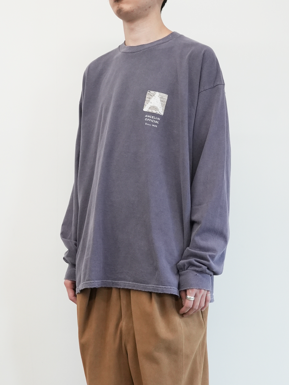 LOGO LS T-SHIRT(PURPLE) – ANCELLM LOGO LS T-SHIRT(PURPLE) – ANCELLM
