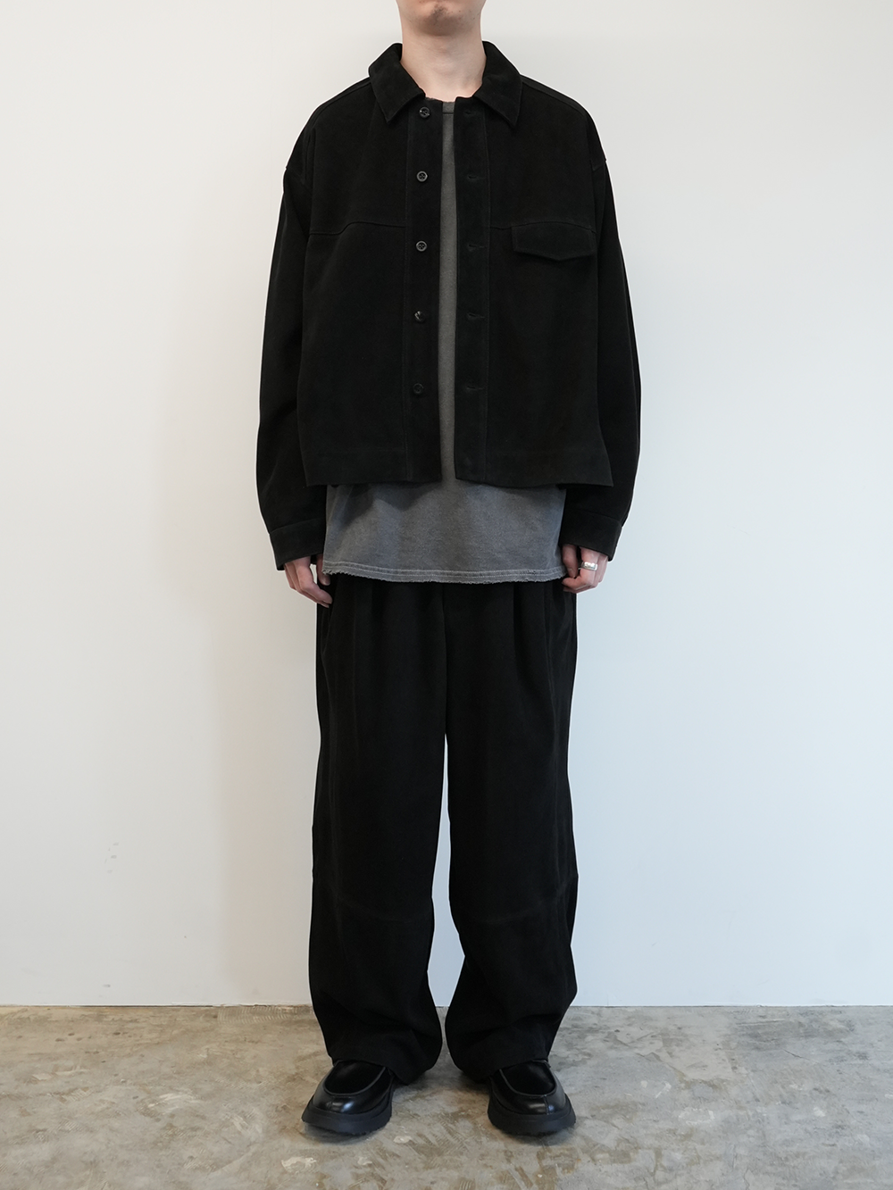 パンツ ancellm 25SS SUEDE WIDE TUCK SLACKS パンツ ancellm 25SS パンツ ancellm 25SS SUEDE WIDE TUCK SLACKS パンツ ancellm 25SS