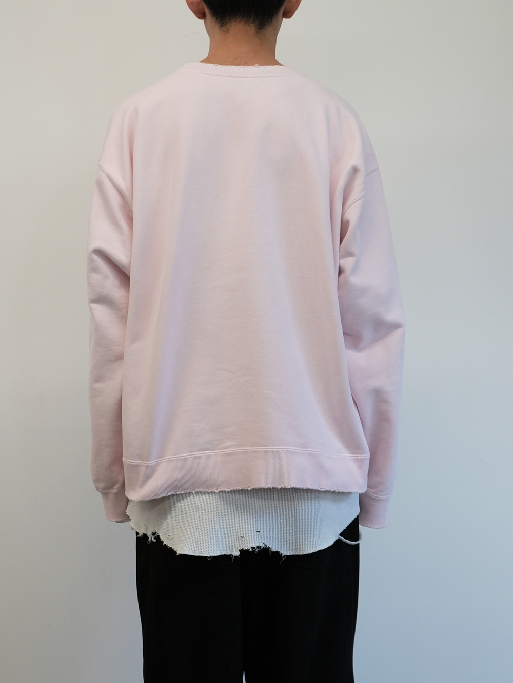 EMBROIDERY SWEAT SHIRT(PINK)