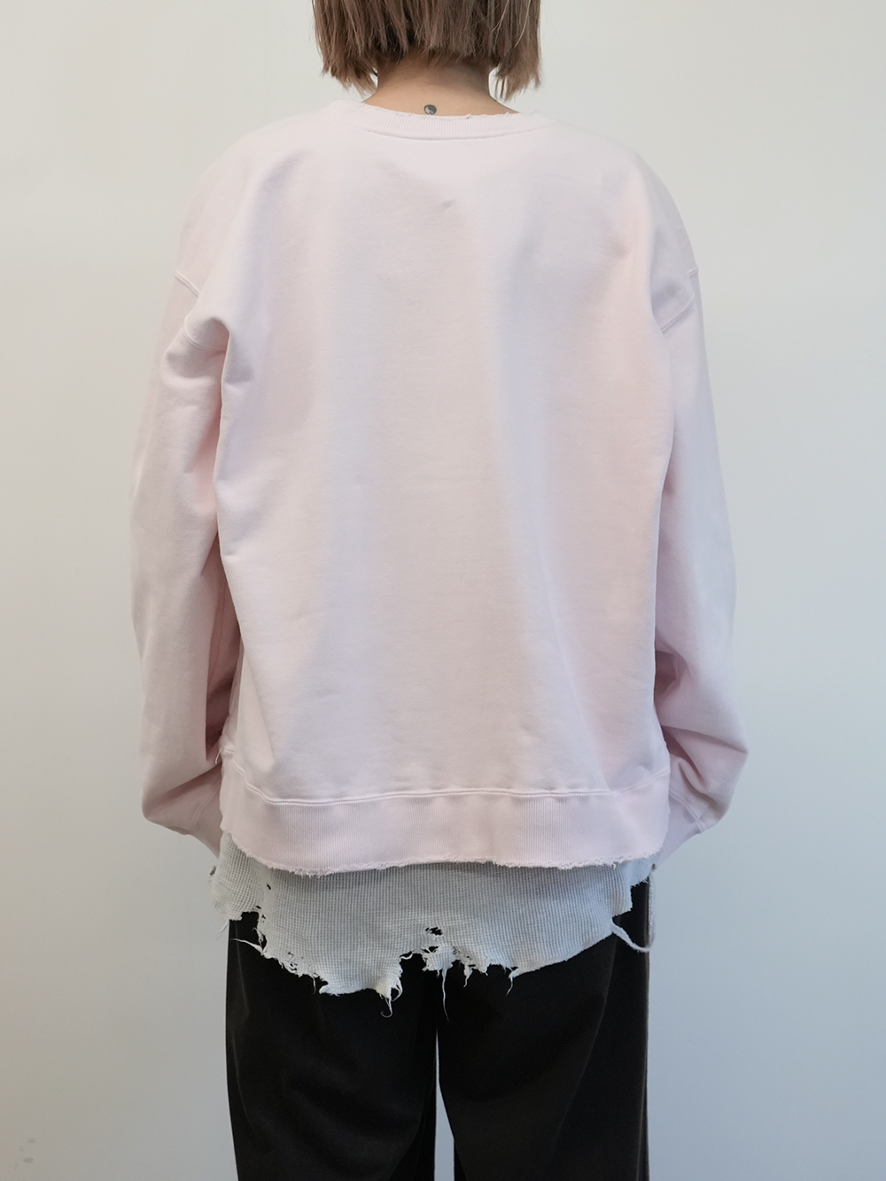 EMBROIDERY SWEAT SHIRT(PINK)