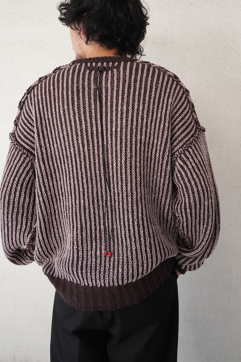 OVER CORD KNIT(D.BROWN)