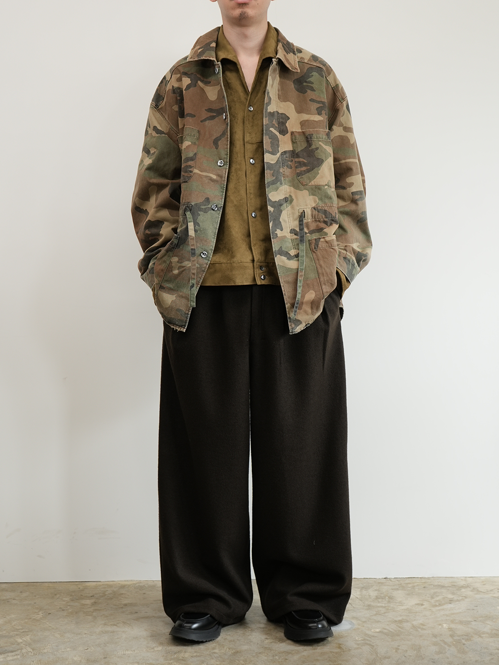 CAMO SHIRT JACKET(WOODLAND)